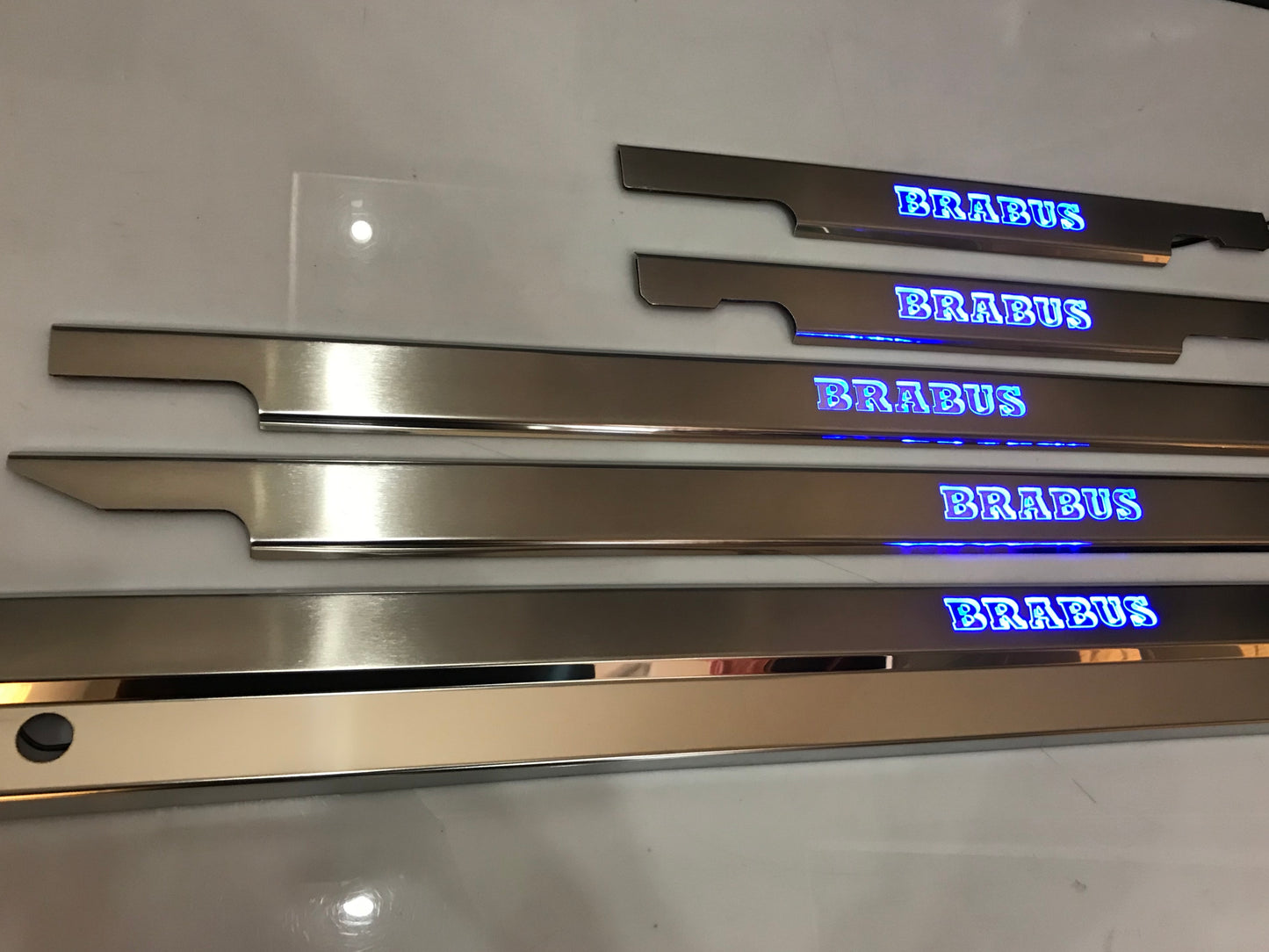 Brabus Style Stainless Steel LED Door Sills for G-Class W463