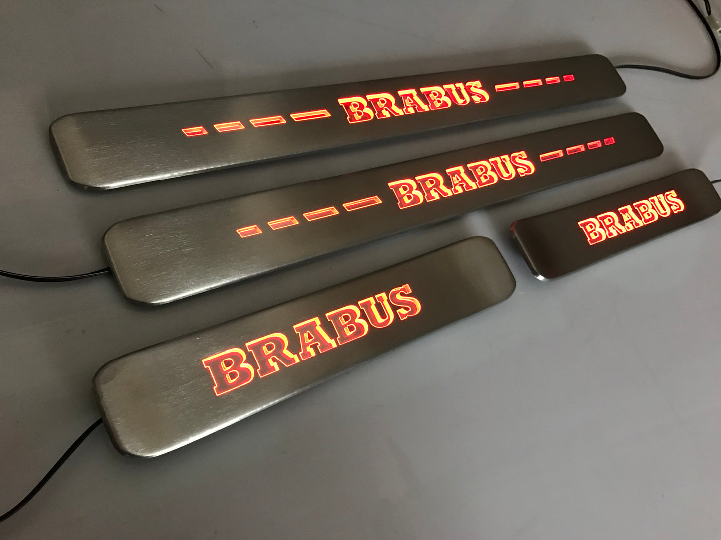 Mercedes-Benz W463A W464 G-Class Brabus Style Door Sills LED Scuff Plates