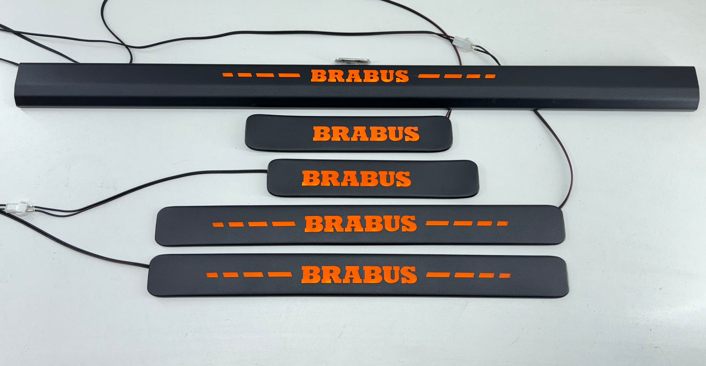 Brabus Style Matte Black Door Sills LED for Mercedes-Benz W463A W464 G-Class