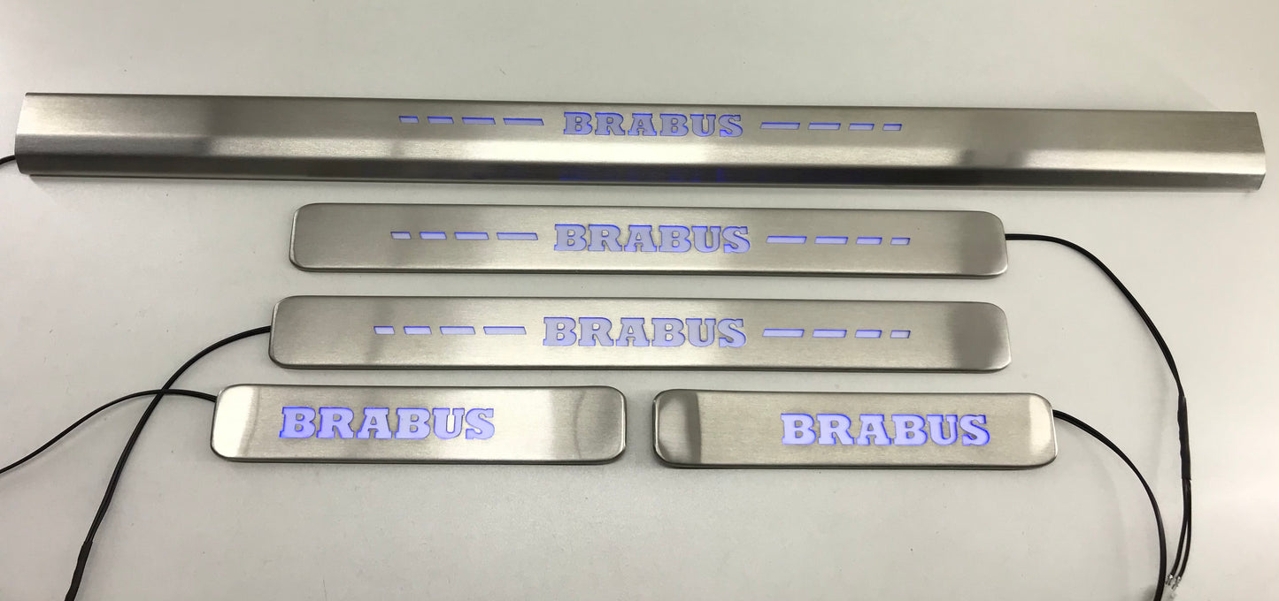 Mercedes-Benz W463A W464 G-Class Brabus Style Door Sills LED Scuff Plates