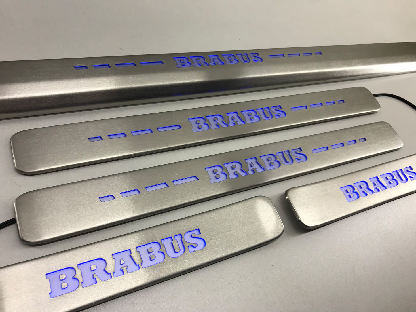 Mercedes-Benz W463A W464 G-Class Brabus Style Door Sills LED Scuff Plates