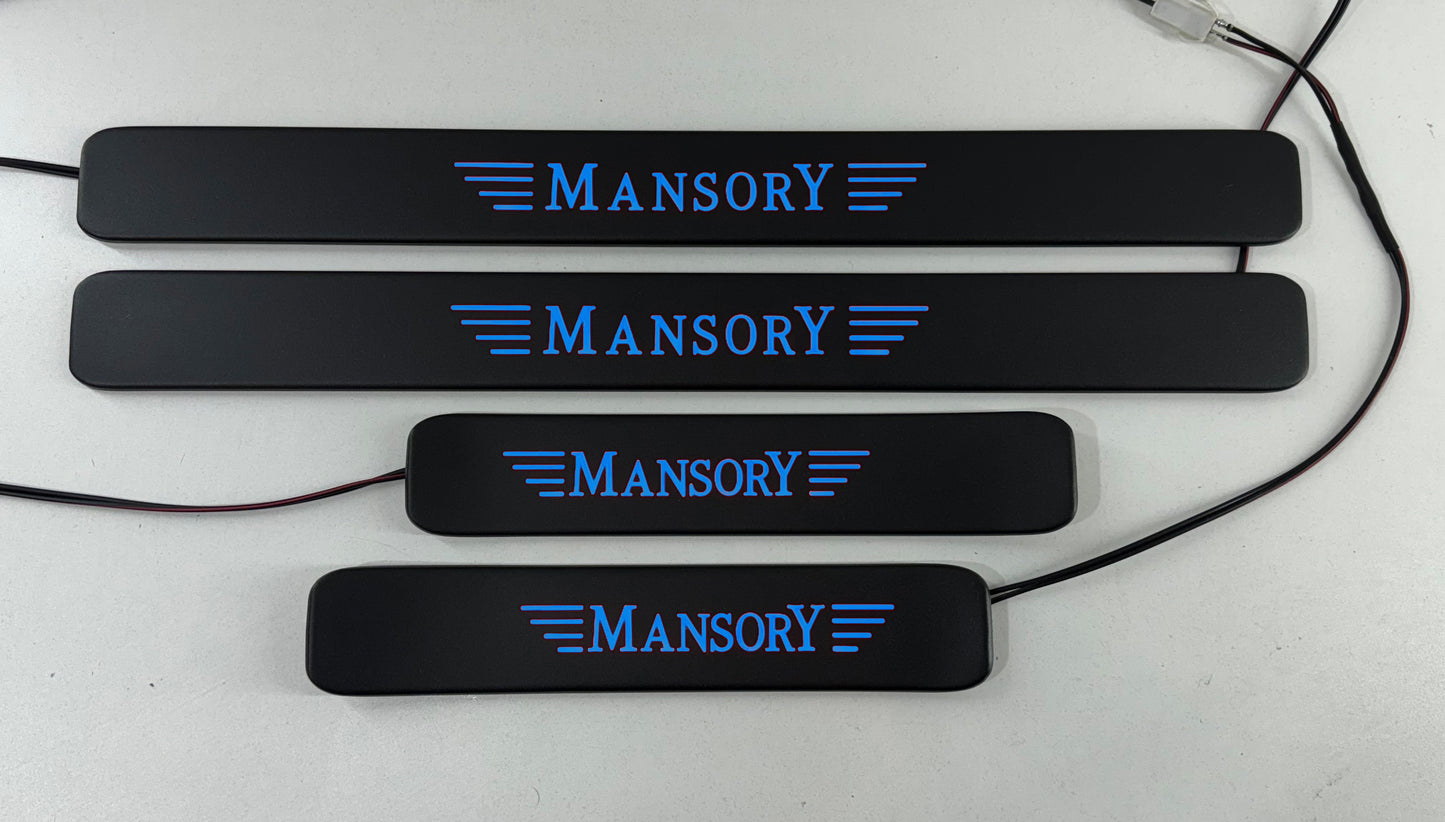 Mansory Style Matte Black Door Sills LED for G Wagon W463A W464