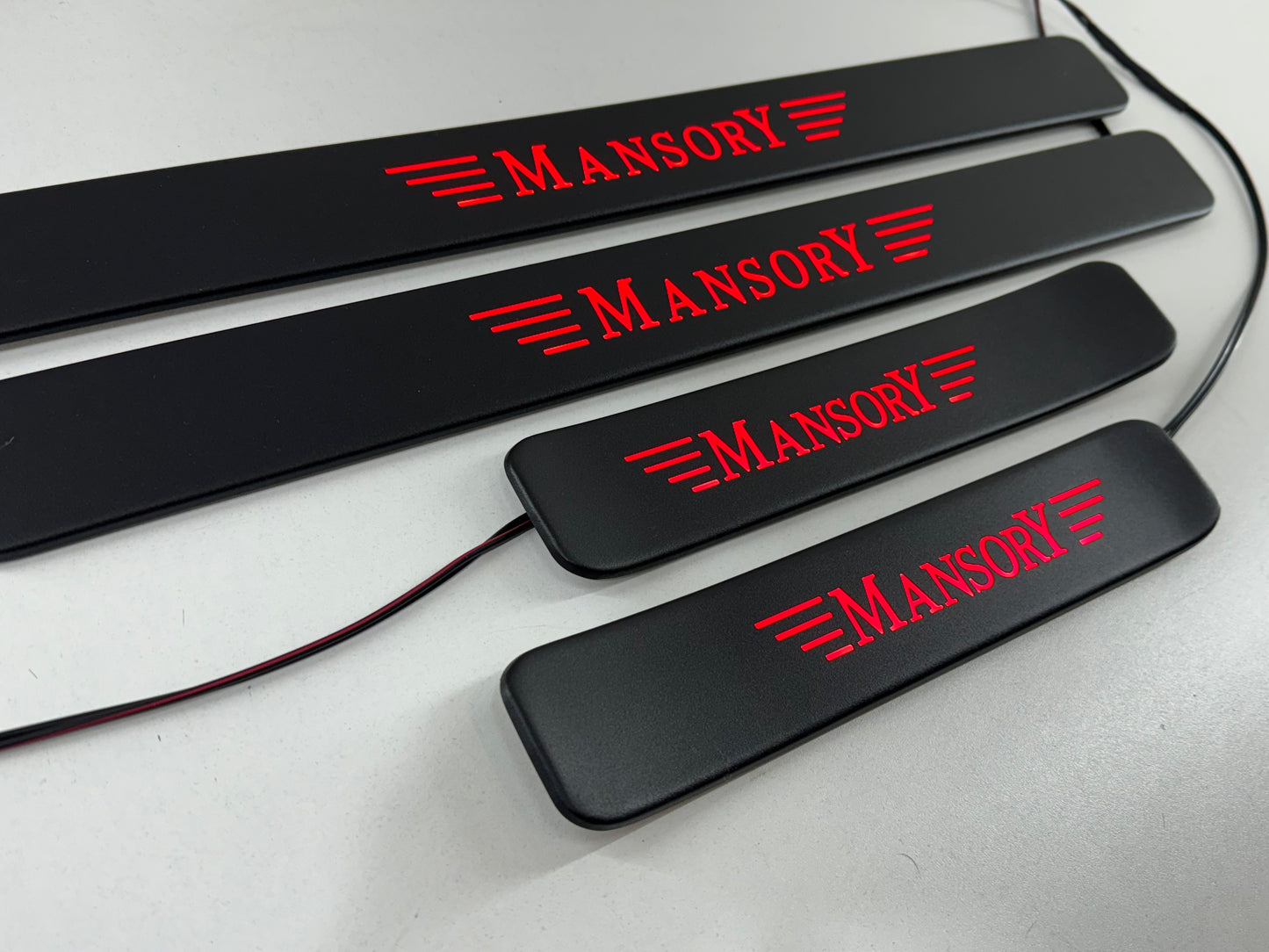 Mansory Style Matte Black Door Sills LED for G Wagon W463A W464