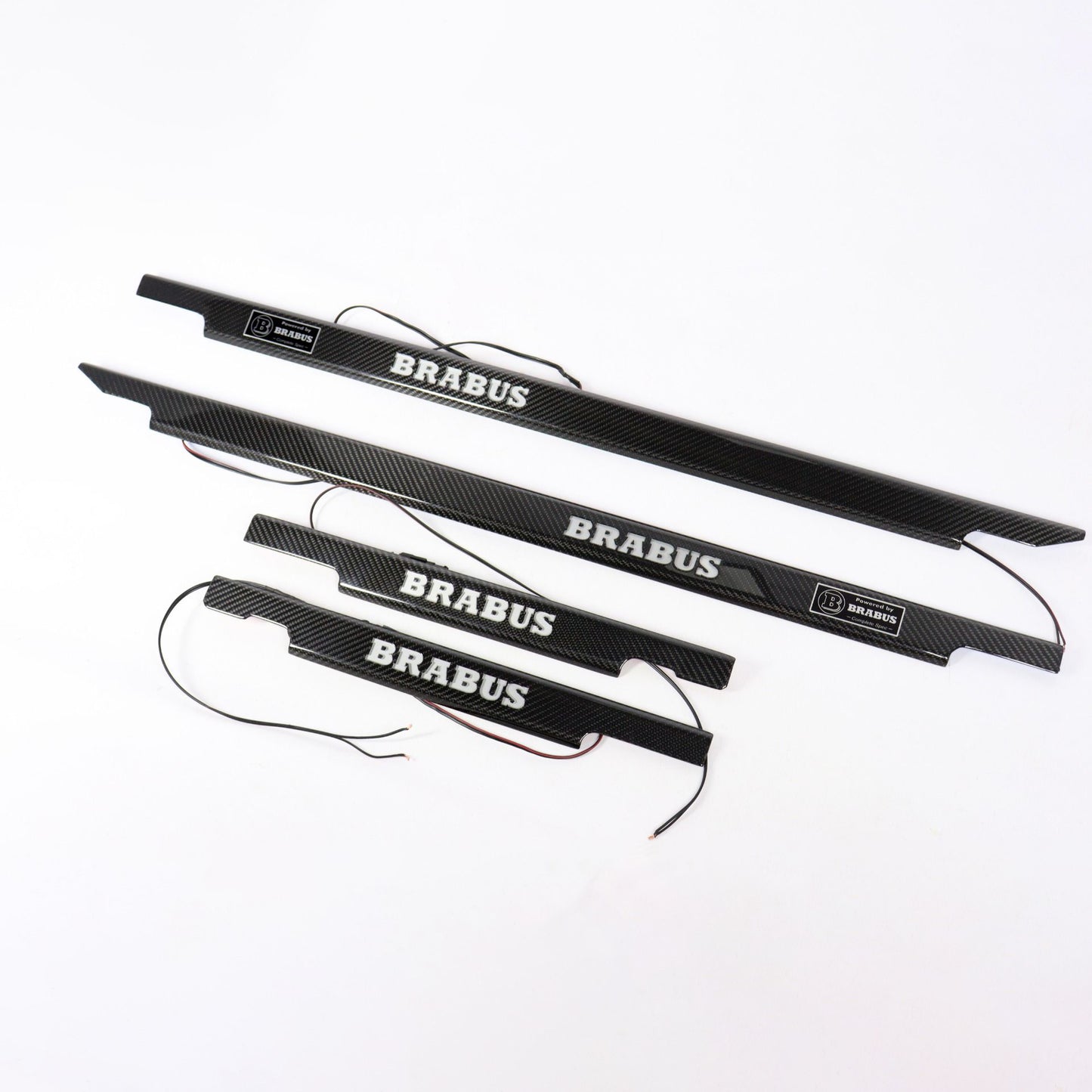 Mercedes-Benz G-Wagon W463 Brabus Style Carbon Fiber LED Door Sills Set 4 pcs