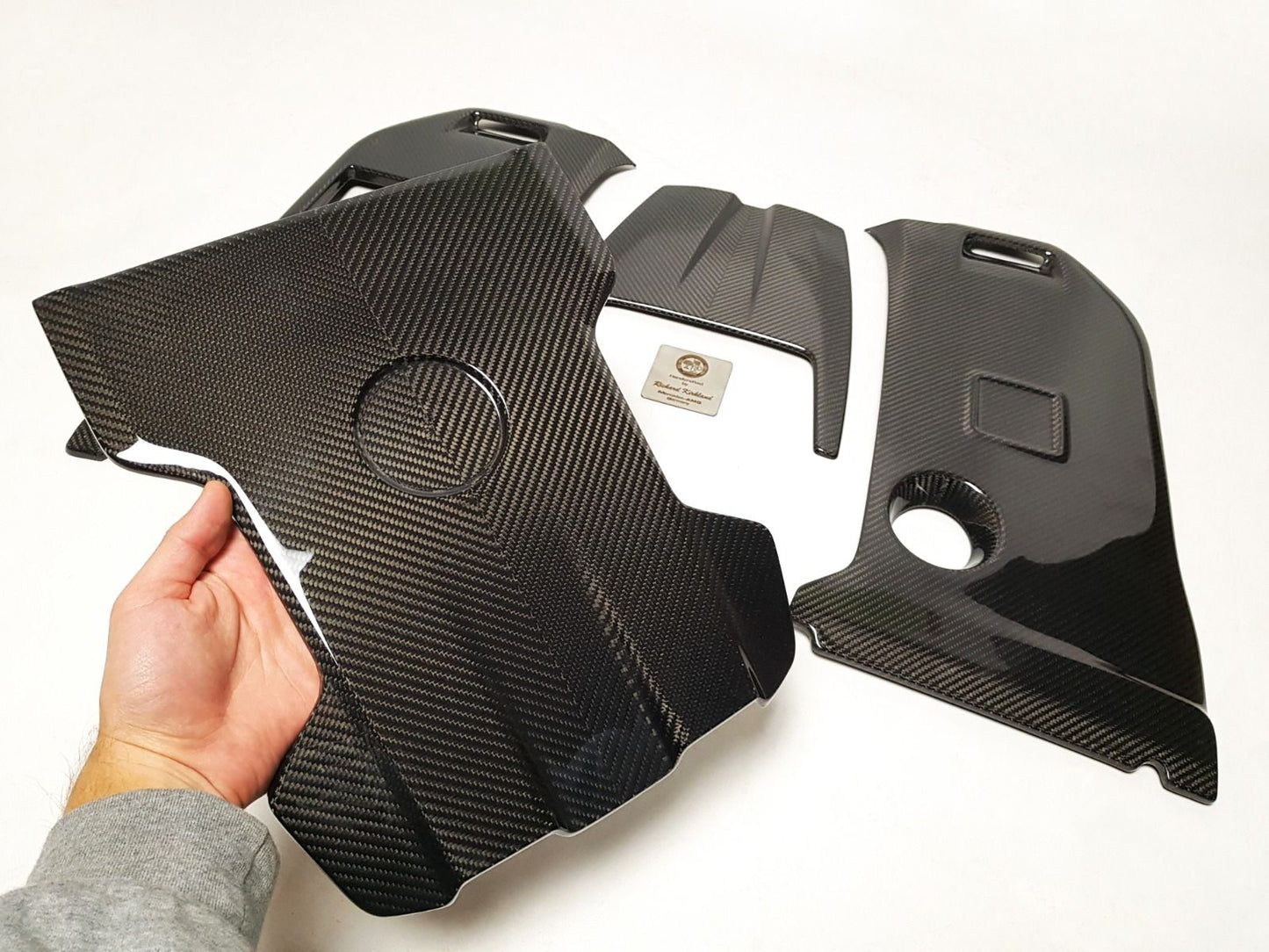 Mercedes-Benz W463A G63 AMG G-Class Carbon Fiber Engine Cover Set + Badge
