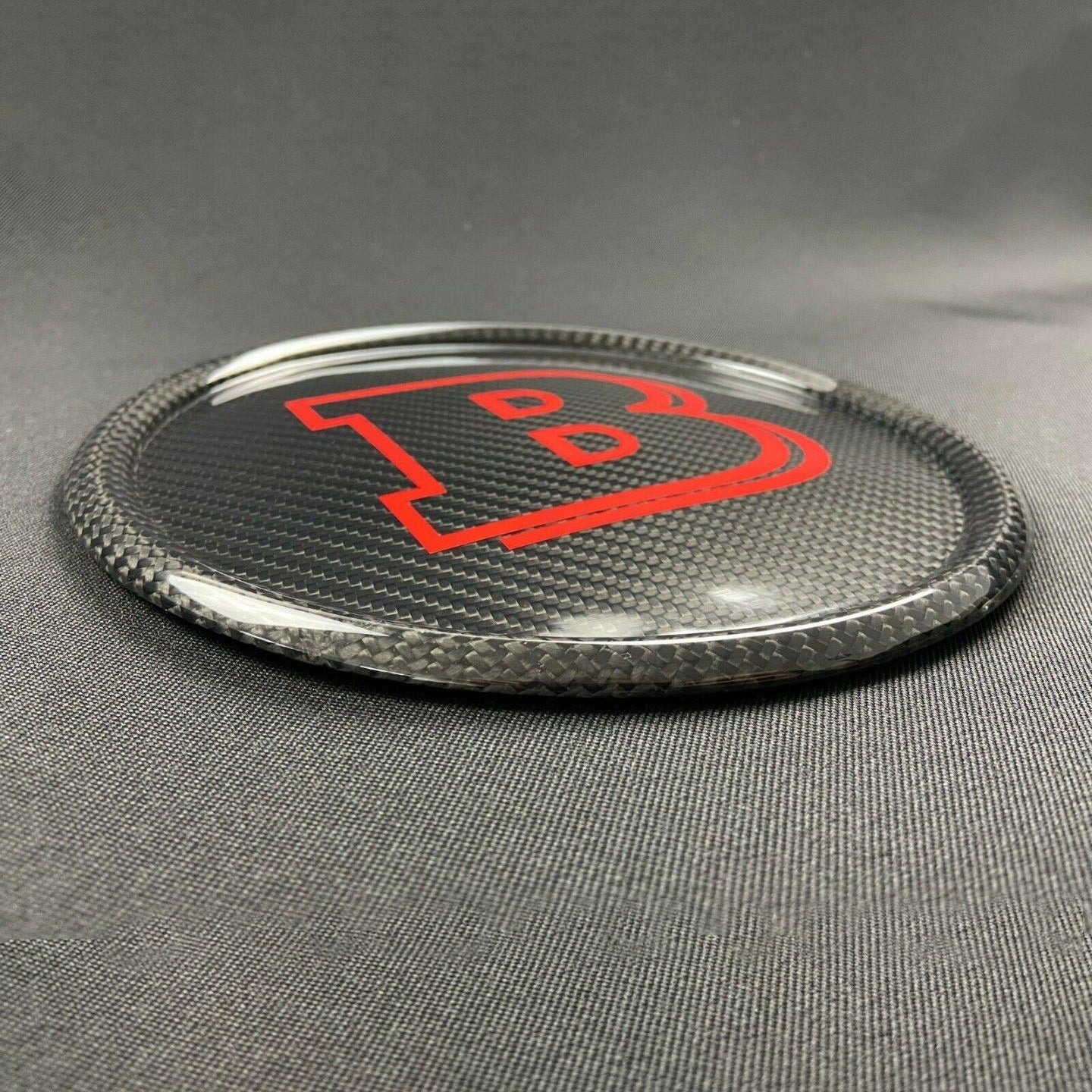 Mercedes W463A G-Wagon G63 G500 Front Grill Carbon Brabus Style Badge Red Logo