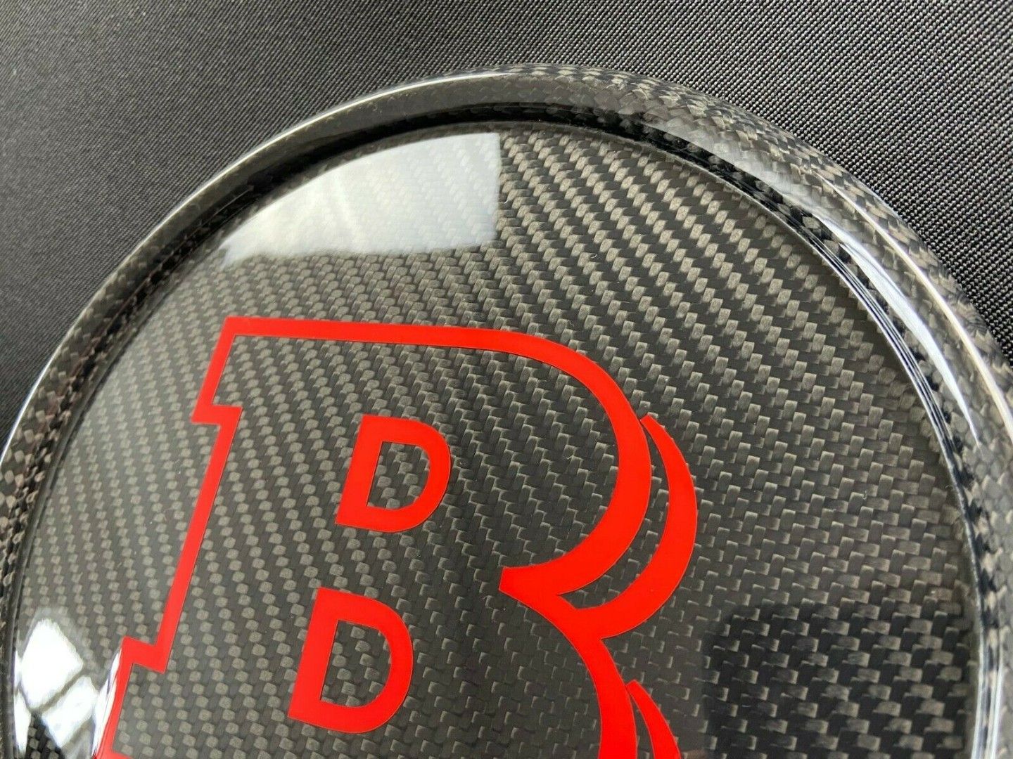 Mercedes W463A G-Wagon G63 G500 Front Grill Carbon Brabus Style Badge Red Logo