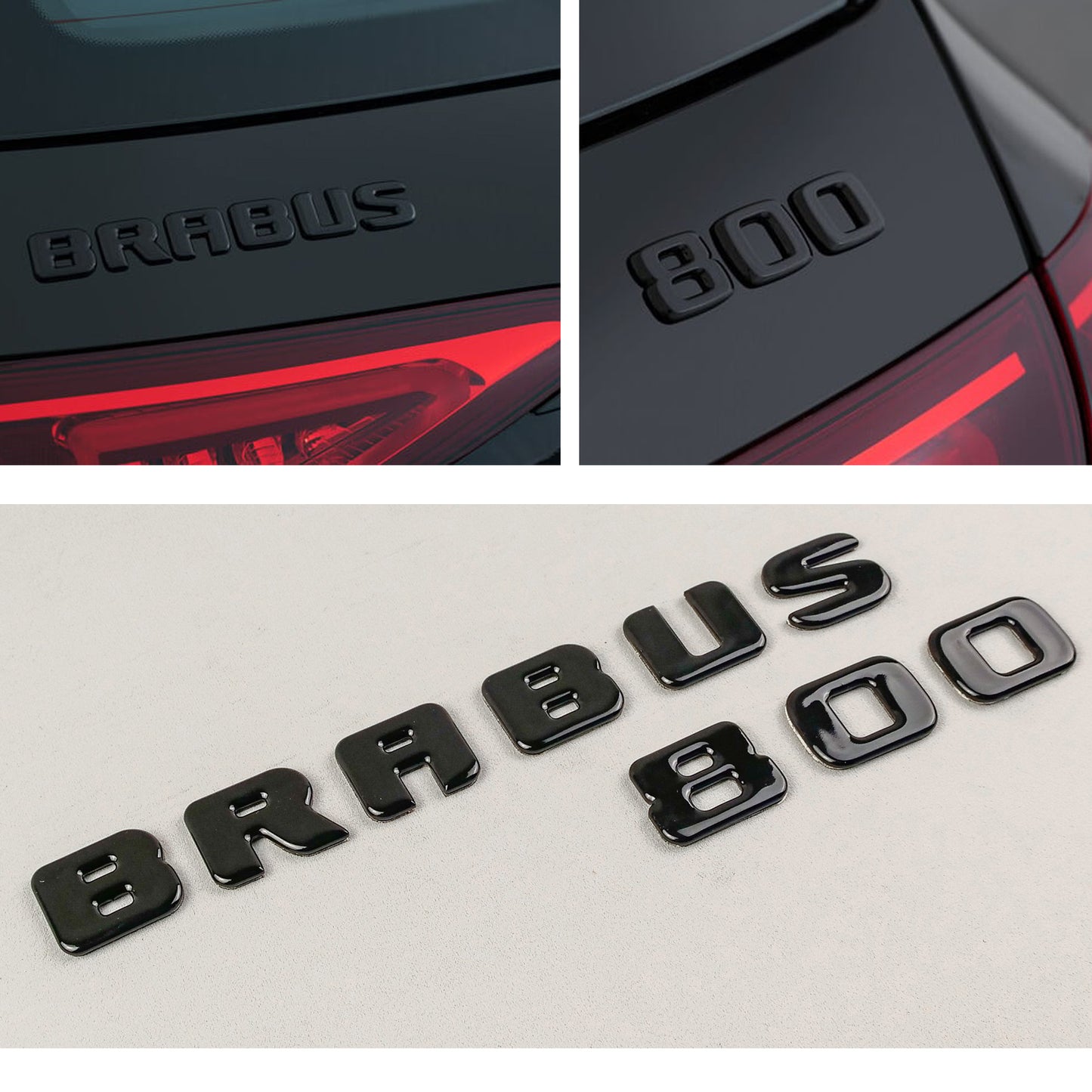 Metal Black Brabus 800 Style Emblem Logo Badge for Mercedes-Benz W463 G-Class G Wagon