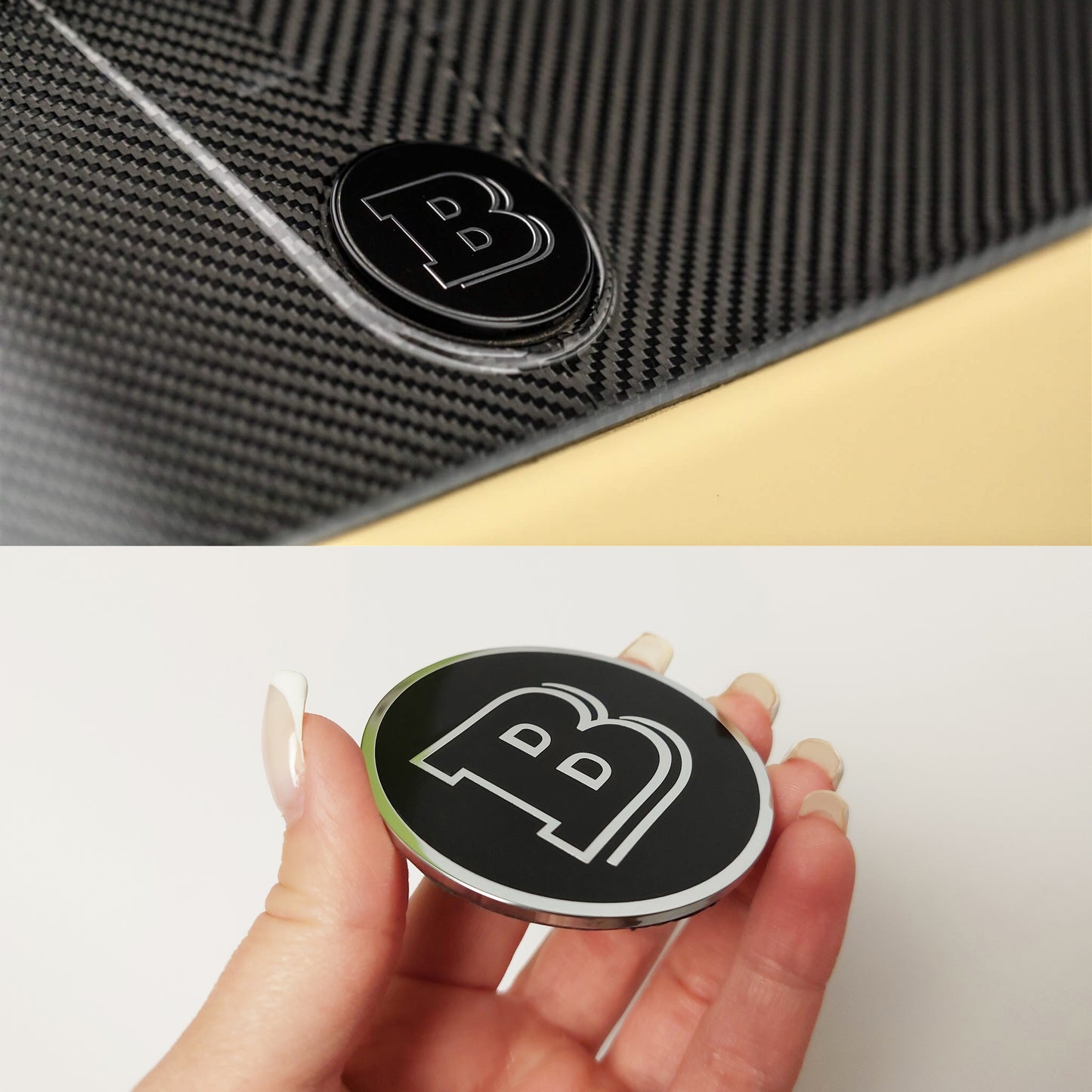 Metal Brabus 53mm Round Emblem Badge Logo for Mercedes W463 W463A G Wagon