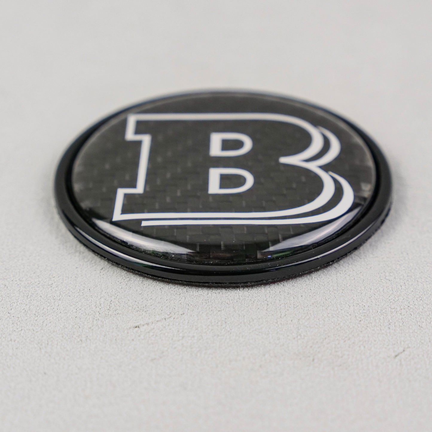 Metal Carbon Gray Brabus Style Badge Logo Emblem 55mm for Hood Trunk Mercedes-Benz G-Wagon G-Class W463 W463A