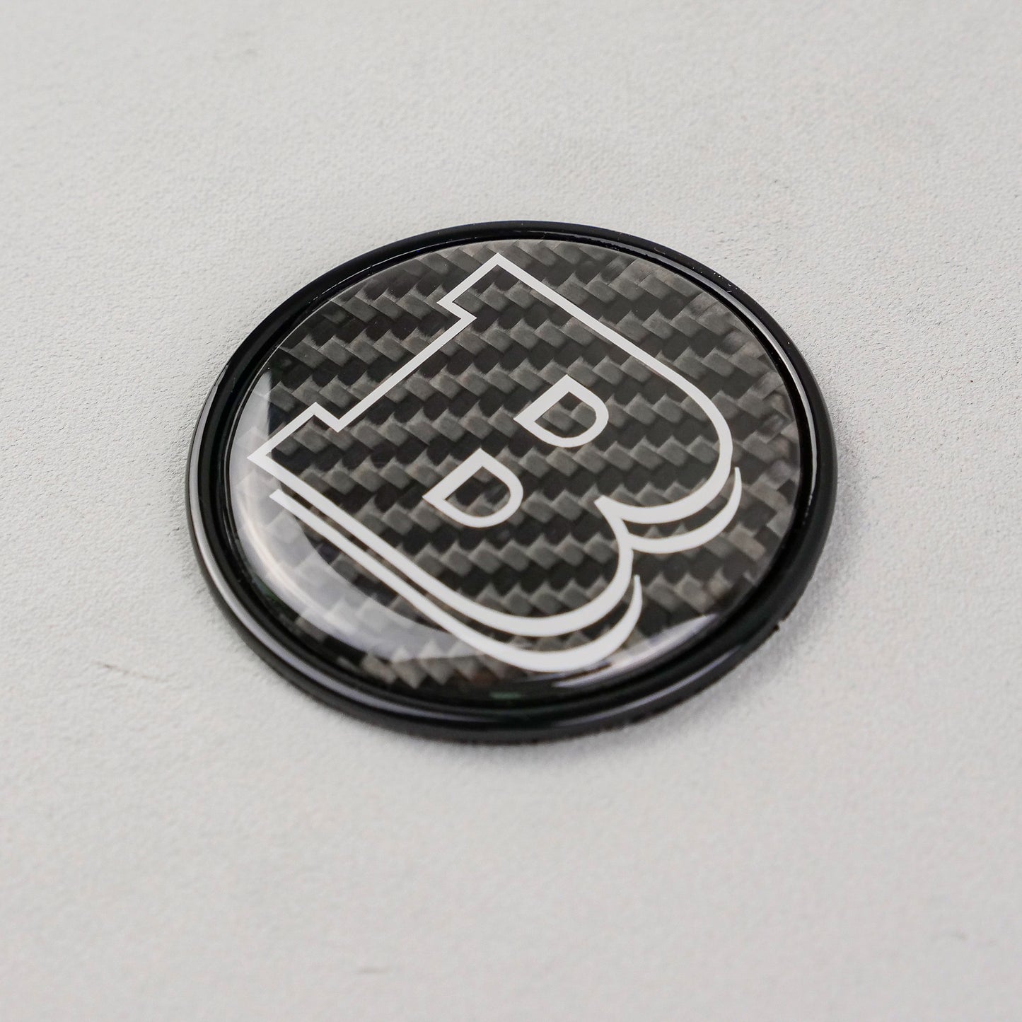 Metal Carbon Gray Brabus Style Badge Logo Emblem 55mm for Hood Trunk Mercedes-Benz G-Wagon G-Class W463 W463A
