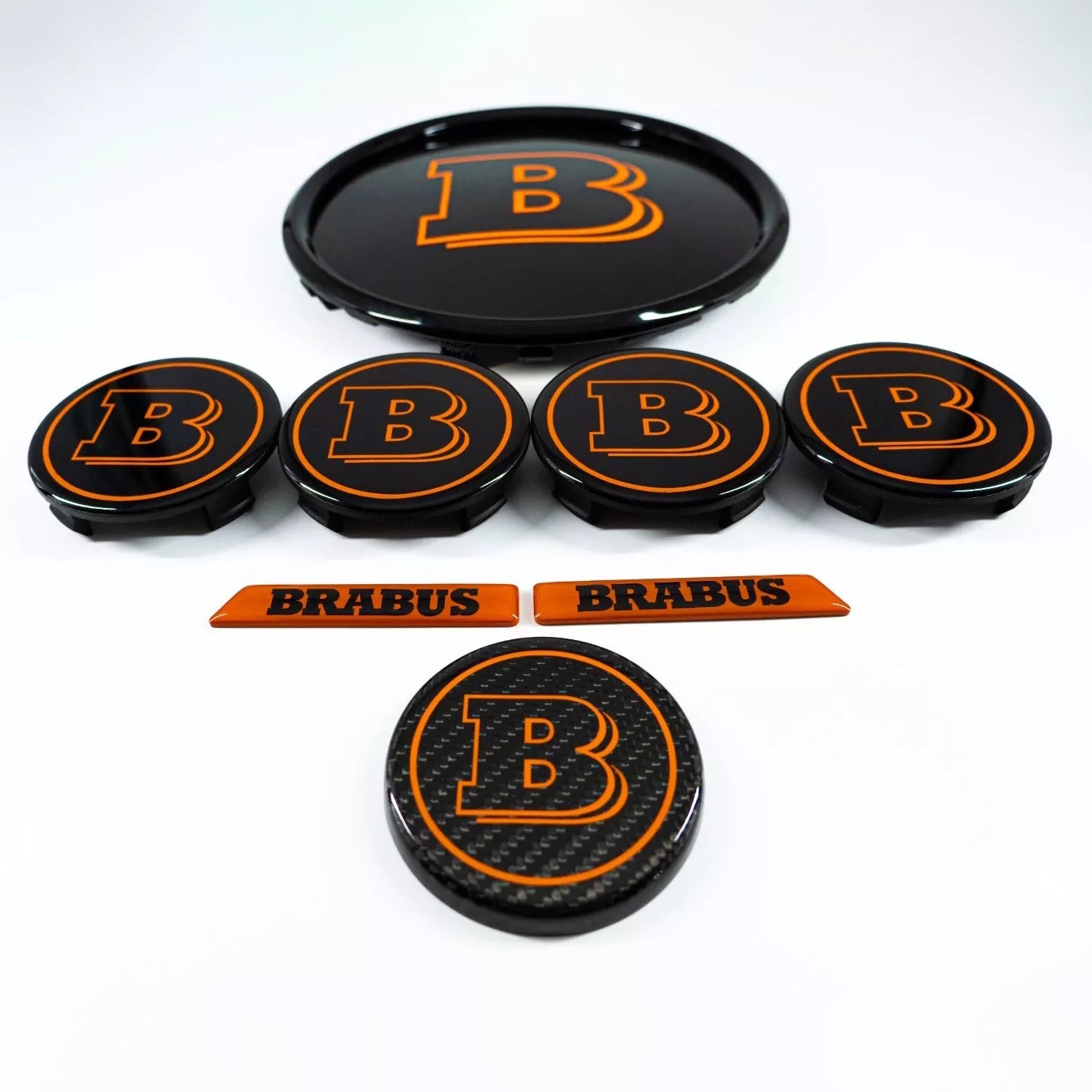 Orange set of badges emblems for Mercedes G Wagon GLE GLS 2019+