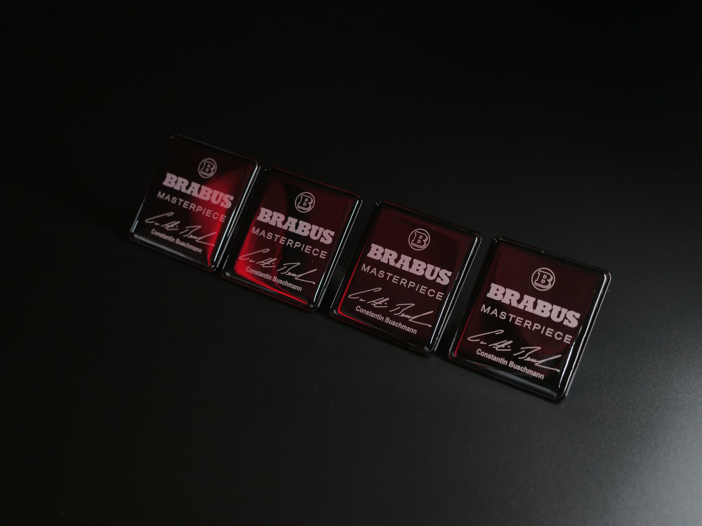 Brabus Masterpiece Style Seat Metal Emblems Set 4 pcs Mercedes-Benz W463A G-Class