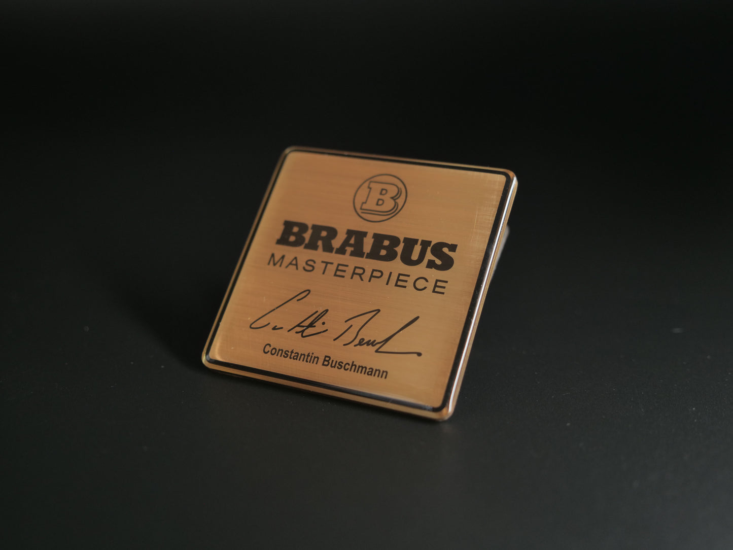 Brabus Style Gold Masterpiece Seat Metal Emblems Set 4 pcs Mercedes-Benz W463A G-Class