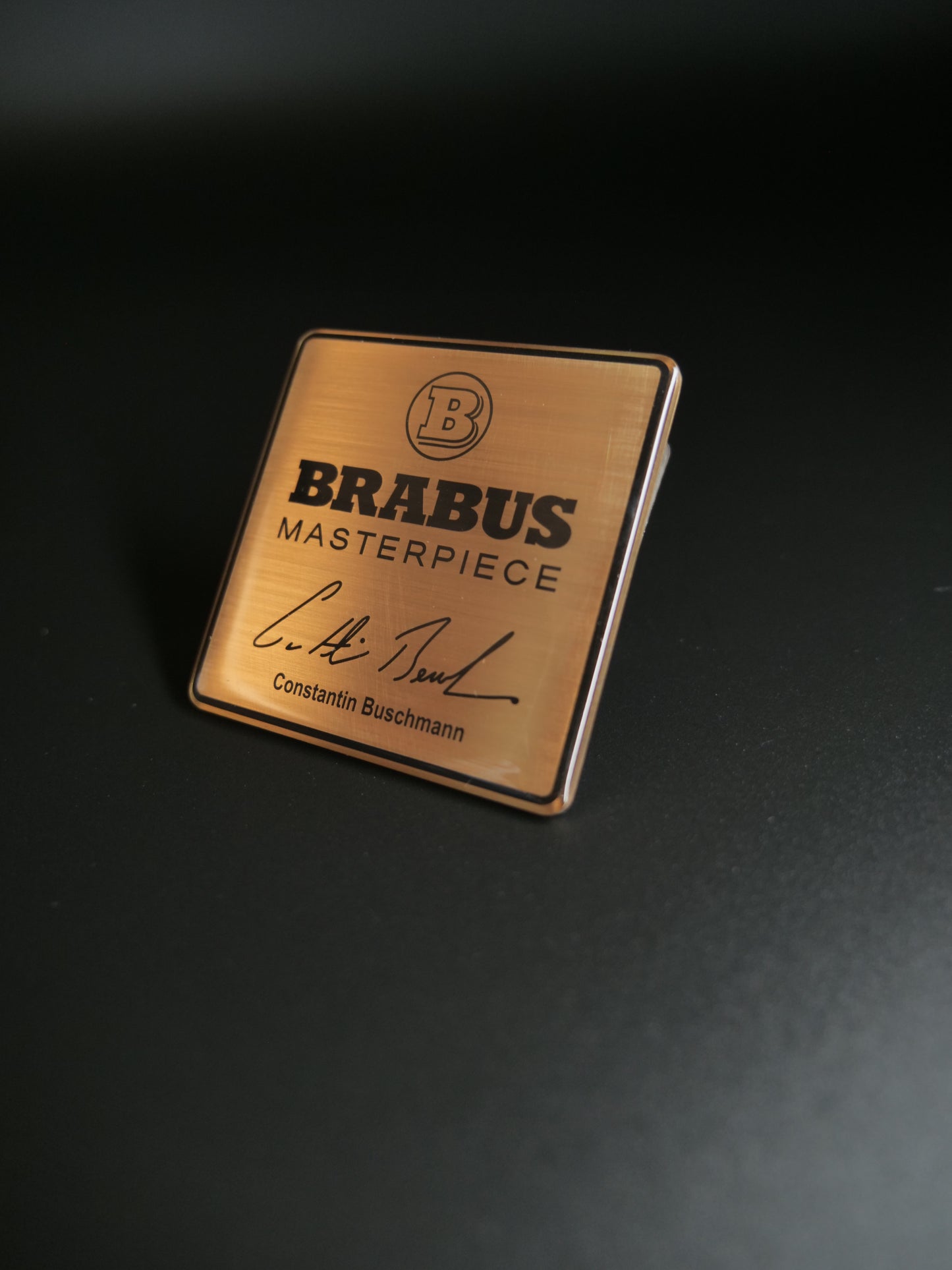 Brabus Style Gold Masterpiece Seat Metal Emblems Set 4 pcs Mercedes-Benz W463A G-Class