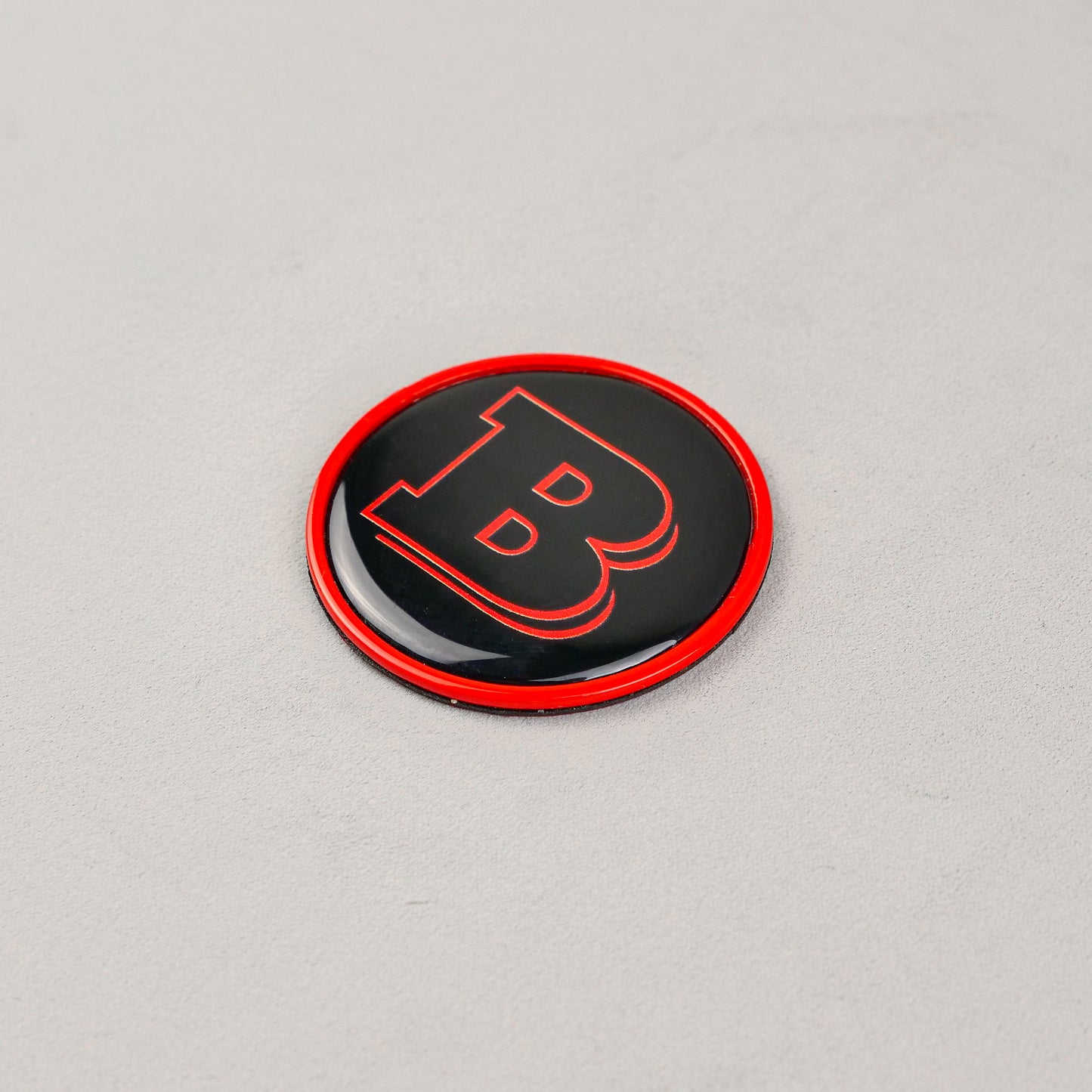 Red Metal Brabus Style Badge Logo Emblem 55mm for Hood Scoop Trunk Mercedes-Benz G-Wagon G-Class W463 W463A
