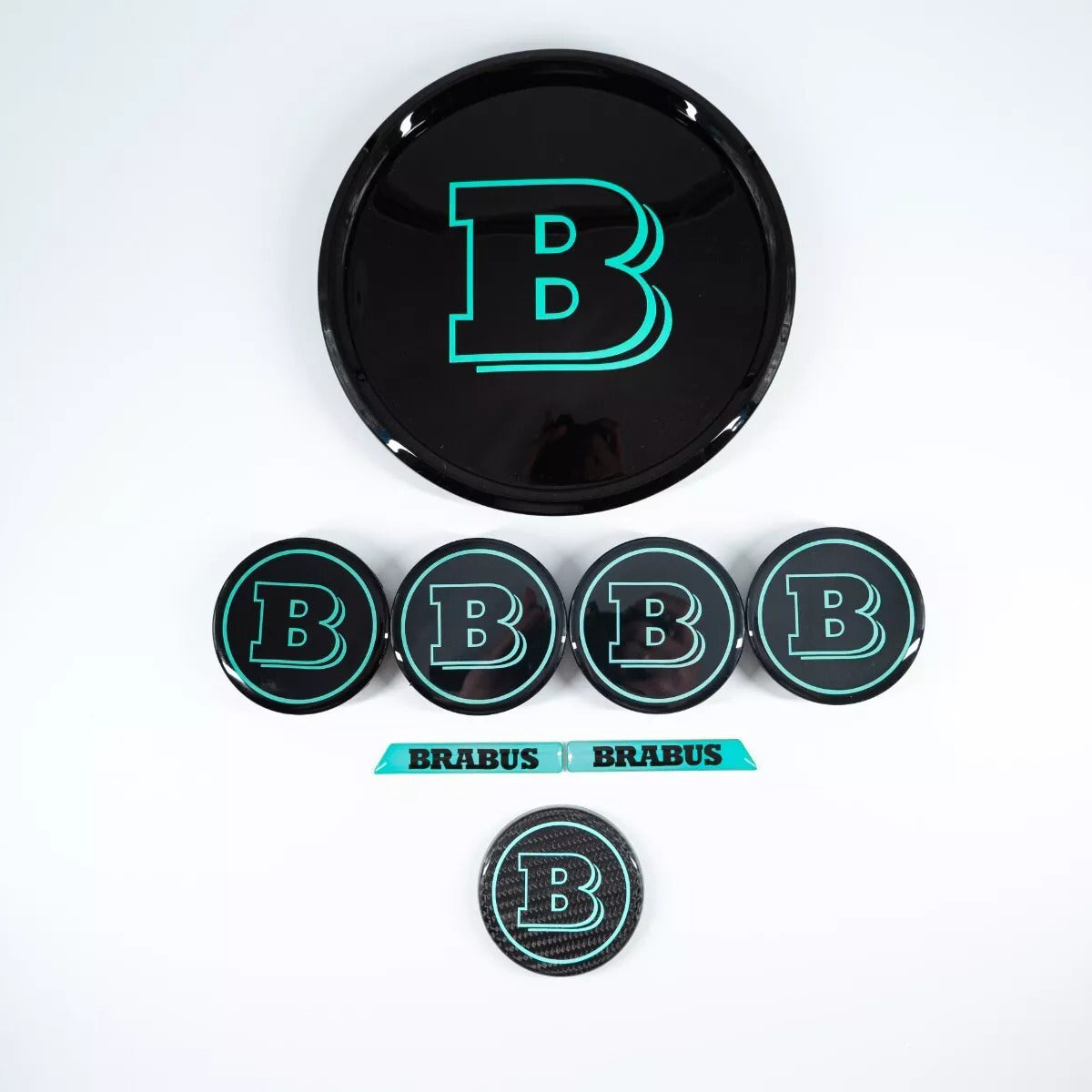 Tiffany Blue Set of Badges Emblems for Mercedes G Wagon GLE GLS 2019+
