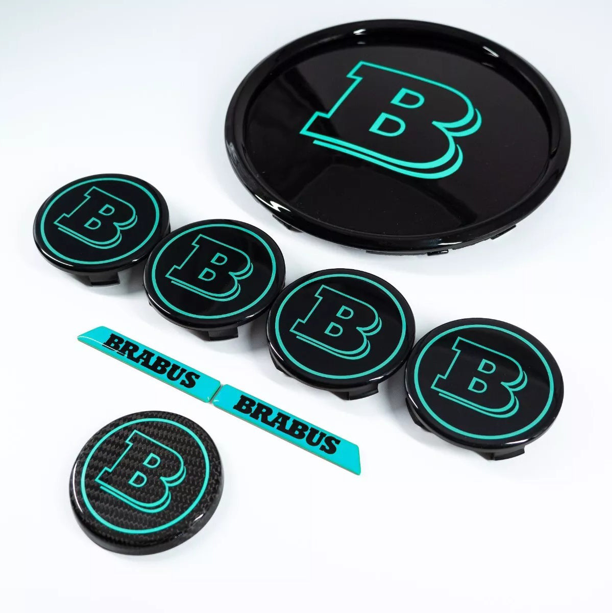 Tiffany Blue Set of Badges Emblems for Mercedes G Wagon GLE GLS 2019+