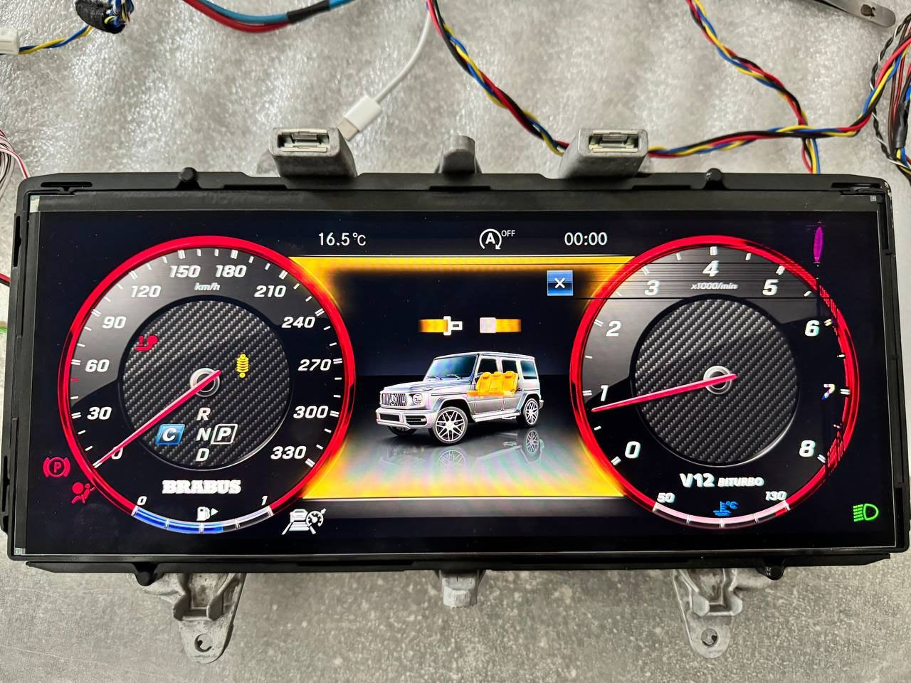 Dashboard Brabus Style Recording Service for Mercedes-Benz W463A G Wagon