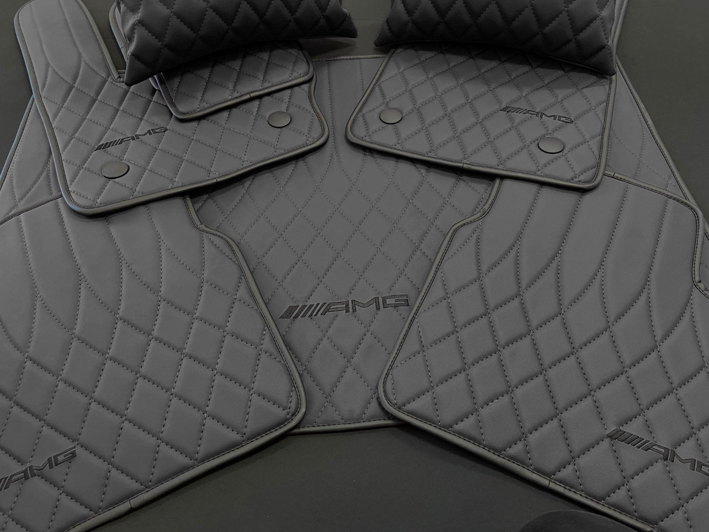 Black AMG Style Floor Mats for Mercedes G Wagon W463A W464 G-Class 2018+