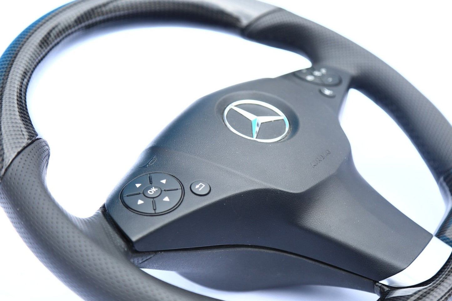 Mercedes-Benz E-Class W207 W212 Steering Wheel Carbon Leather