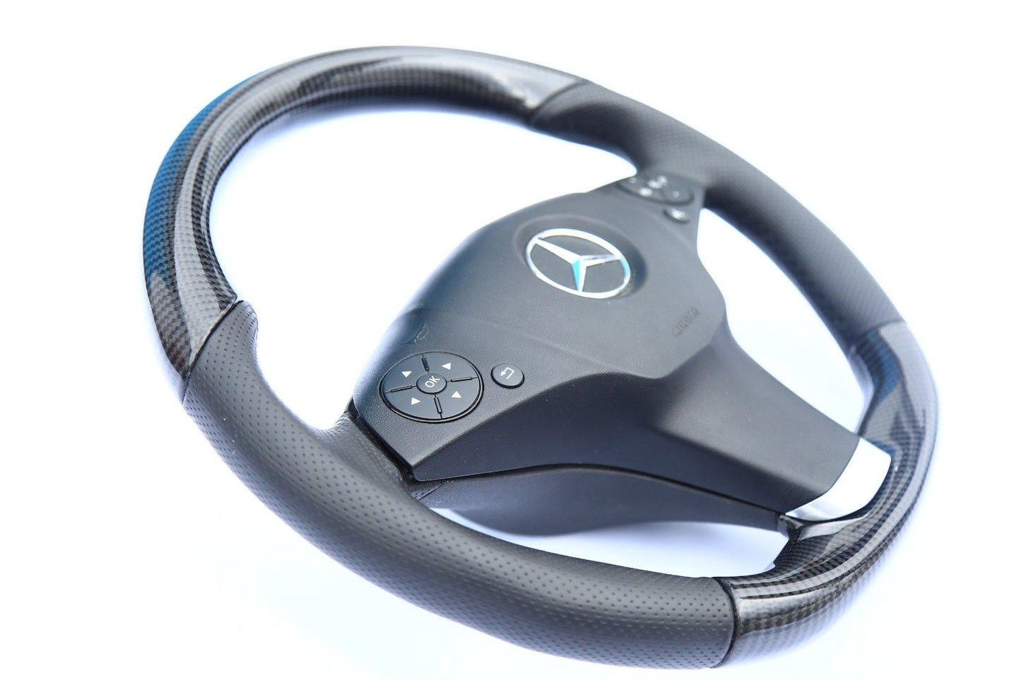 Mercedes-Benz E-Class W207 W212 Steering Wheel Carbon Leather