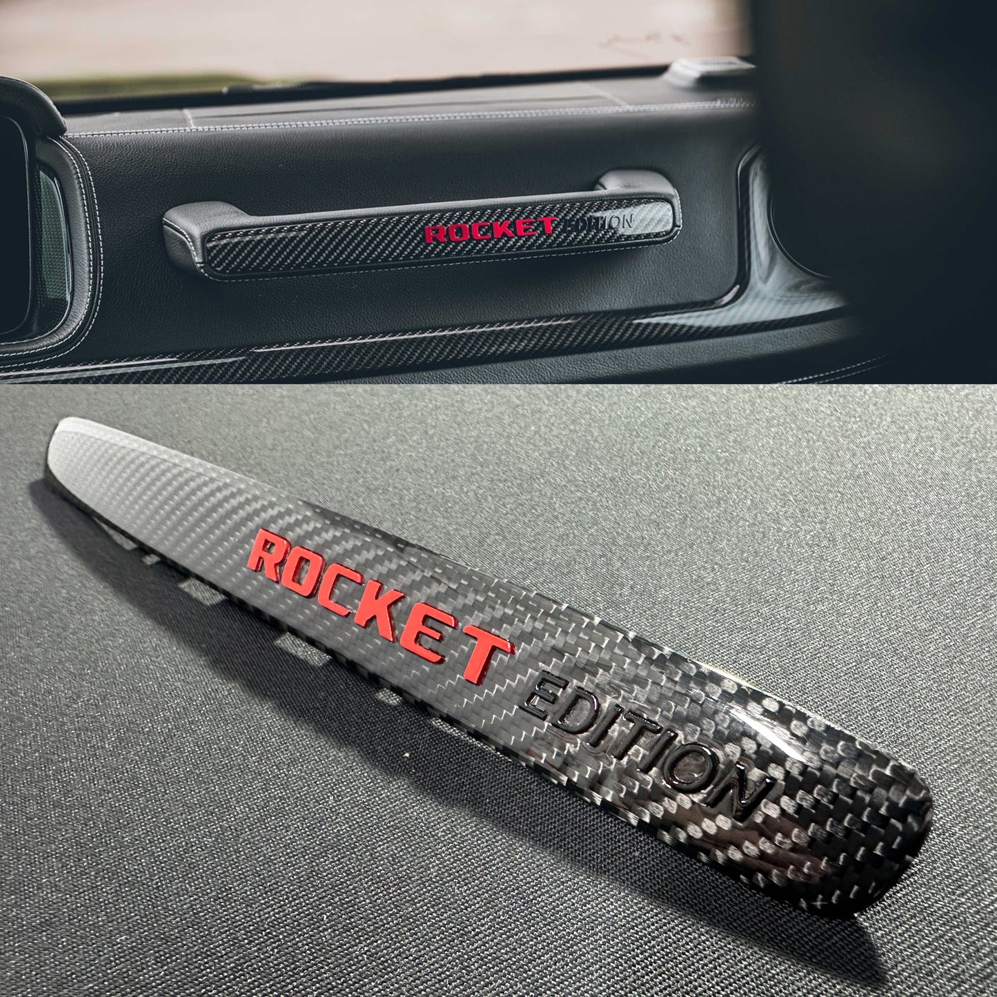 Brabus Rocket G900 Style Interior Passenger Handle Insertion Trim for Mercedes-Benz W463A G-Class