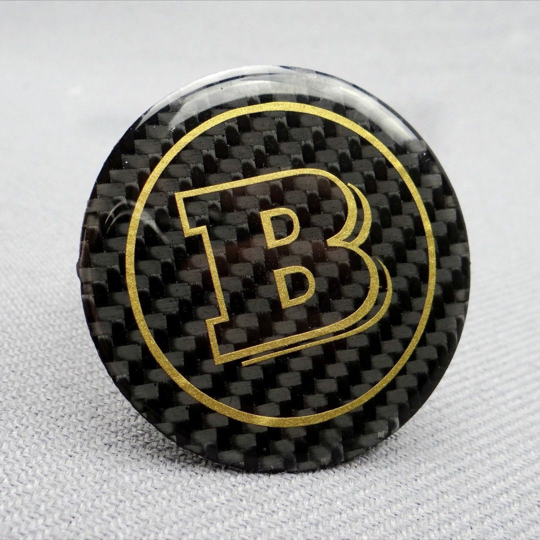 W463 Carbon Fiber Brabus Style Emblem Logo Badge 53mm for MercedesG Wagon