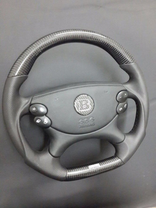 Mercedes-Benz CLK E-Class G-Class W463 W211 W209 Steering Wheel Carbon Leather