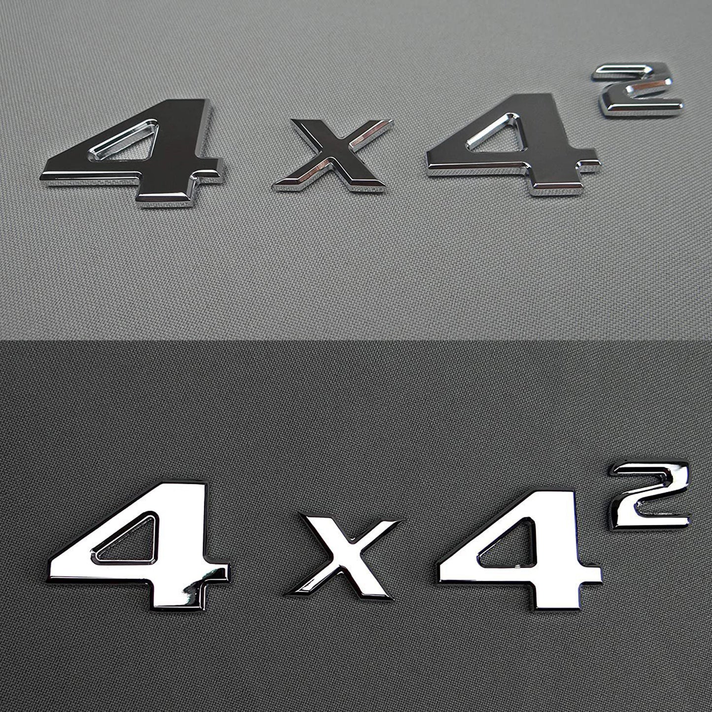 4x4 Squared Badge Trunk Emblem Chrome Metal for Mercedes G Wagon W463 4x4