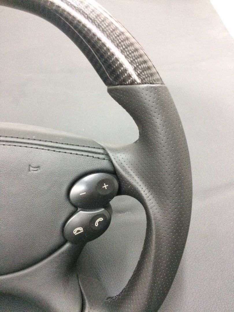 Mercedes-Benz CLK E-Class G-Class W463 W211 W209 Steering Wheel Carbon Leather