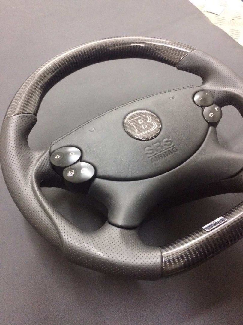 Mercedes-Benz CLK E-Class G-Class W463 W211 W209 Steering Wheel Carbon Leather