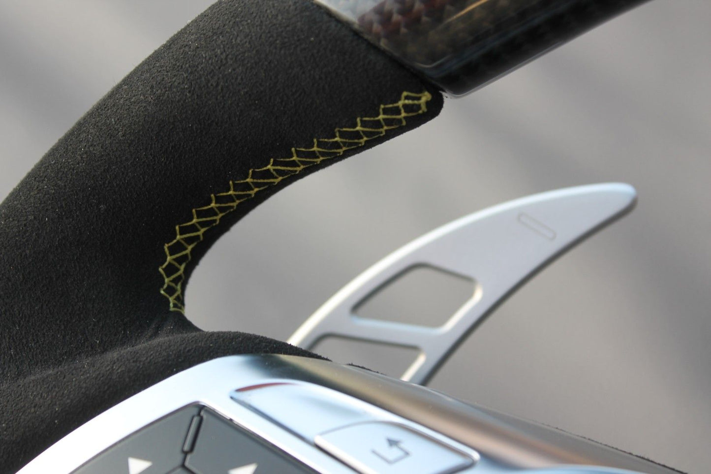 Mercedes-Benz E GL ML G-Class W166 X166 W463 Steering Wheel Carbon Alcantara