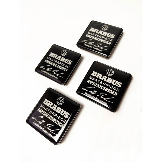 Brabus Style Superblack Masterpiece Floor Mat Metal Emblems Mercedes-Benz W463A G-Class G Wagon
