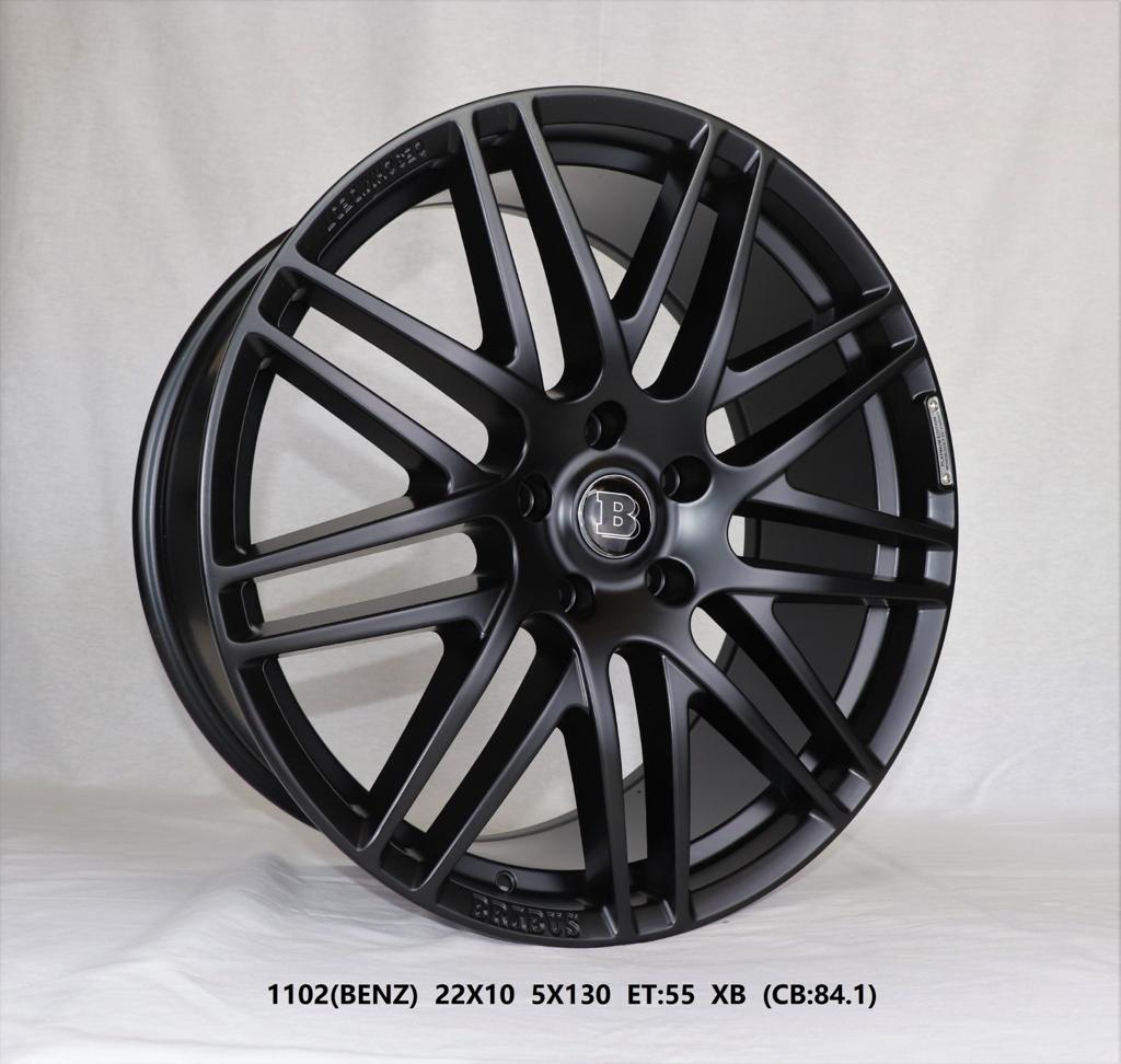 BRABUS Style Rims R22 BLACK MATT for Mercedes-Benz W463A G-Class