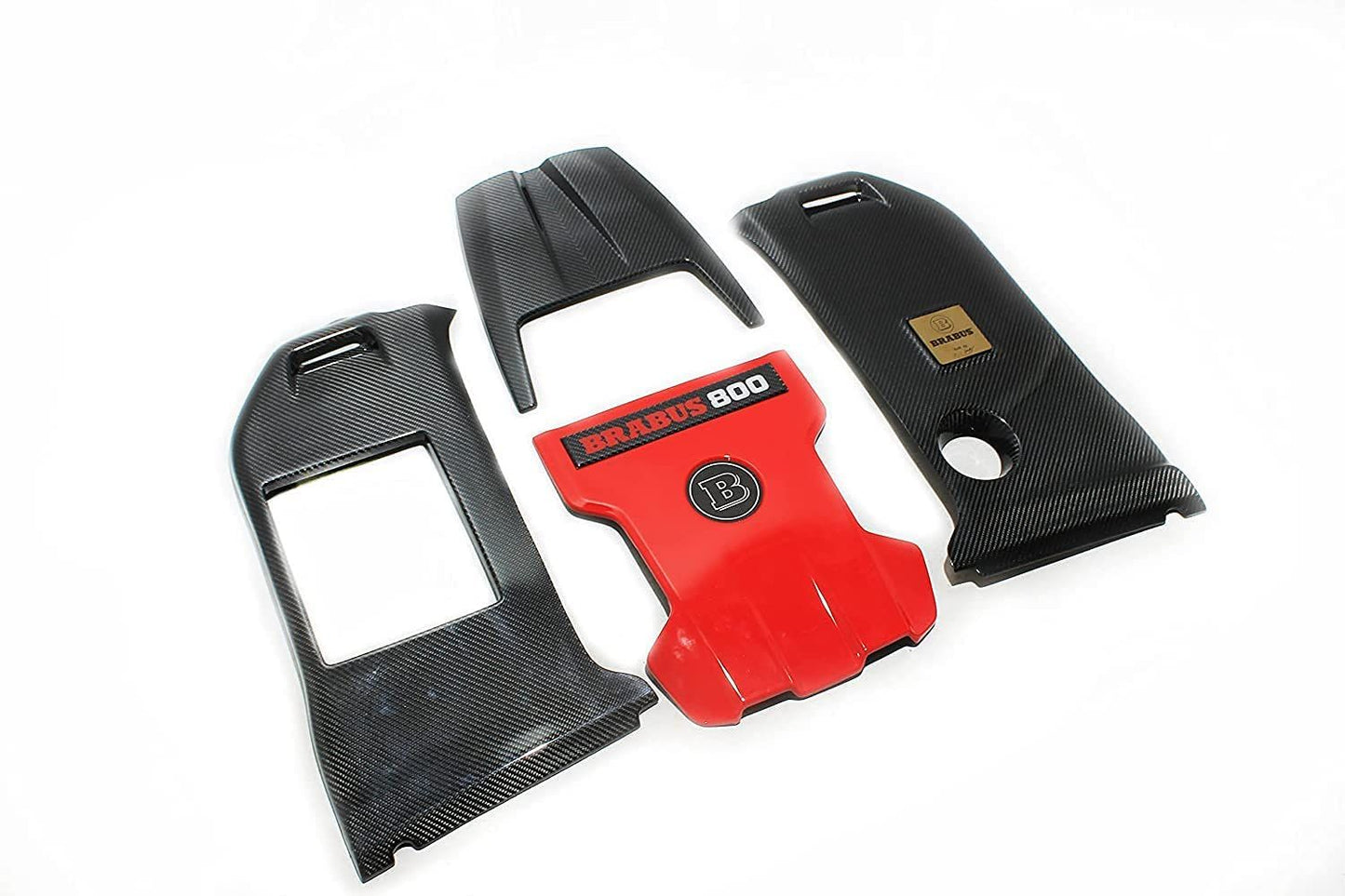 Carbon Fiber Brabus 800 Style Engine Cover with Badges for AMG Mercedes-Benz W463A W464 G-Wagon G-Class G63
