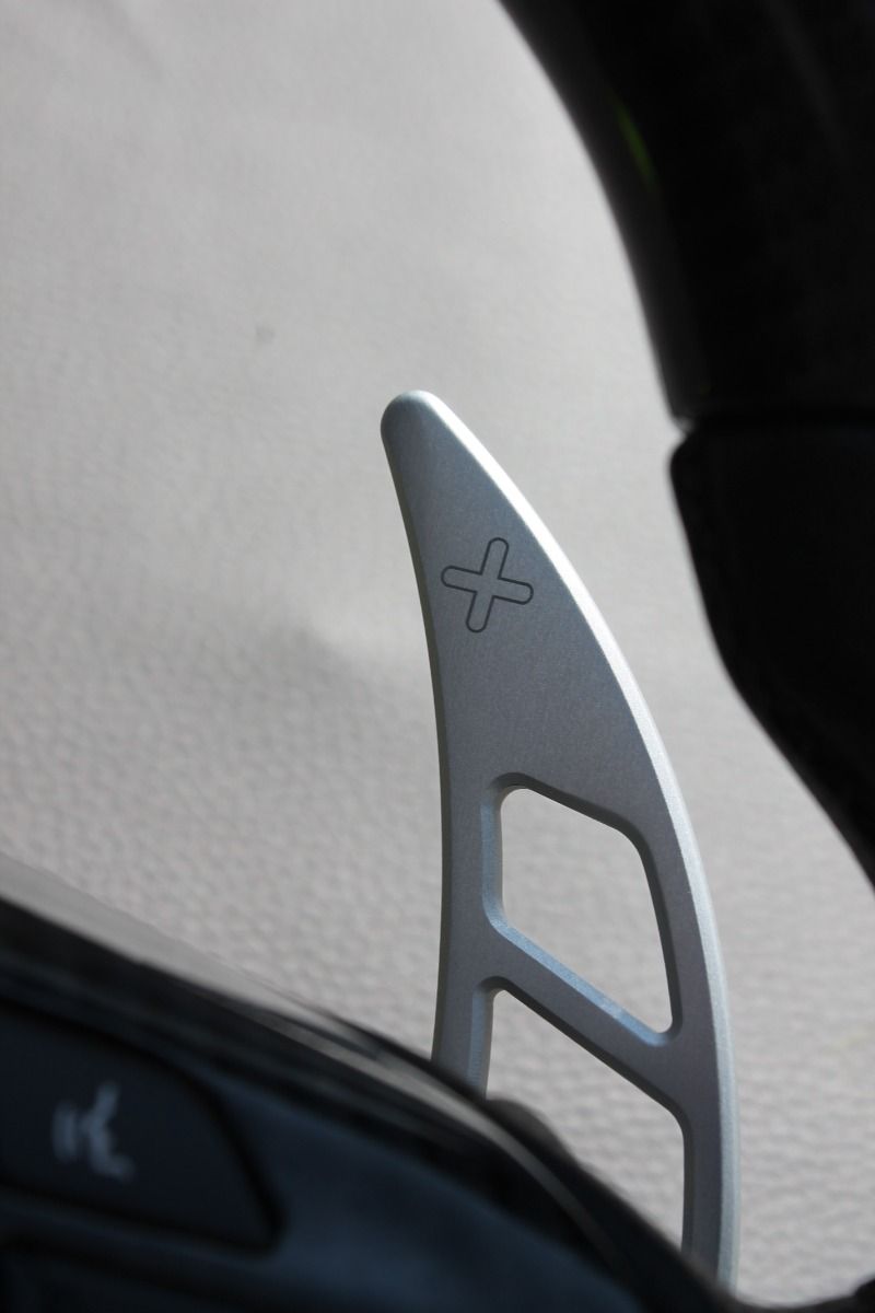 Mercedes-Benz C CLS SLK E-Class W207 W212 W172 W218 W204 Steering Wheel Carbon Leather Brabus Style Paddle Shifters