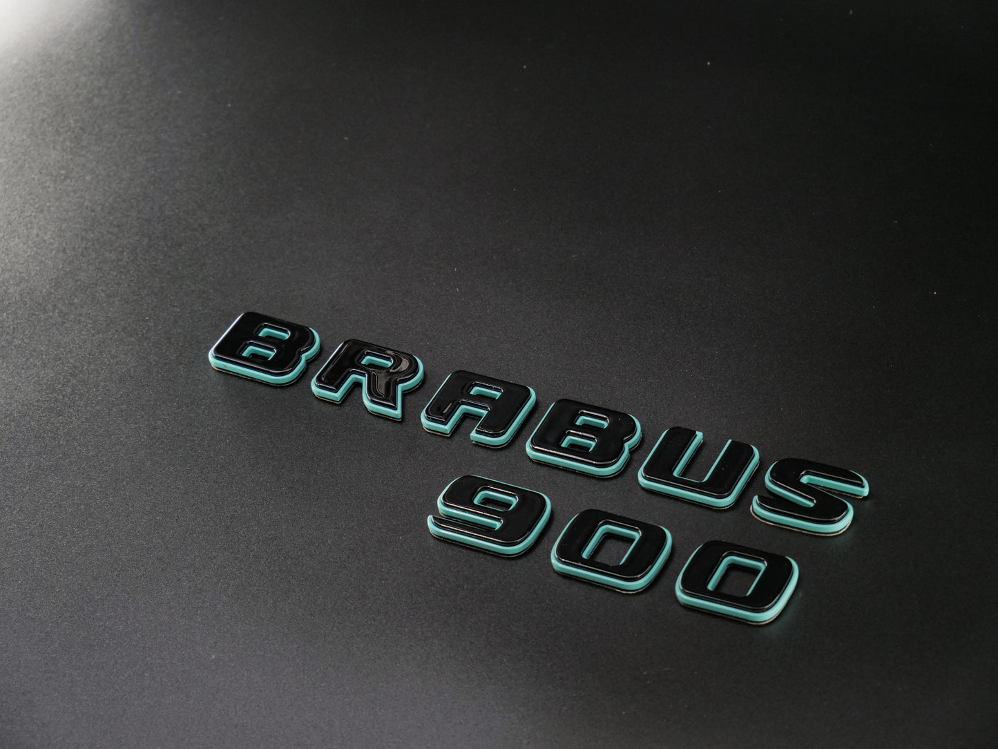 Brabus 900 Style Tiffany Blue Badges Emblems Set for Mercedes-Benz W463 W463A W464