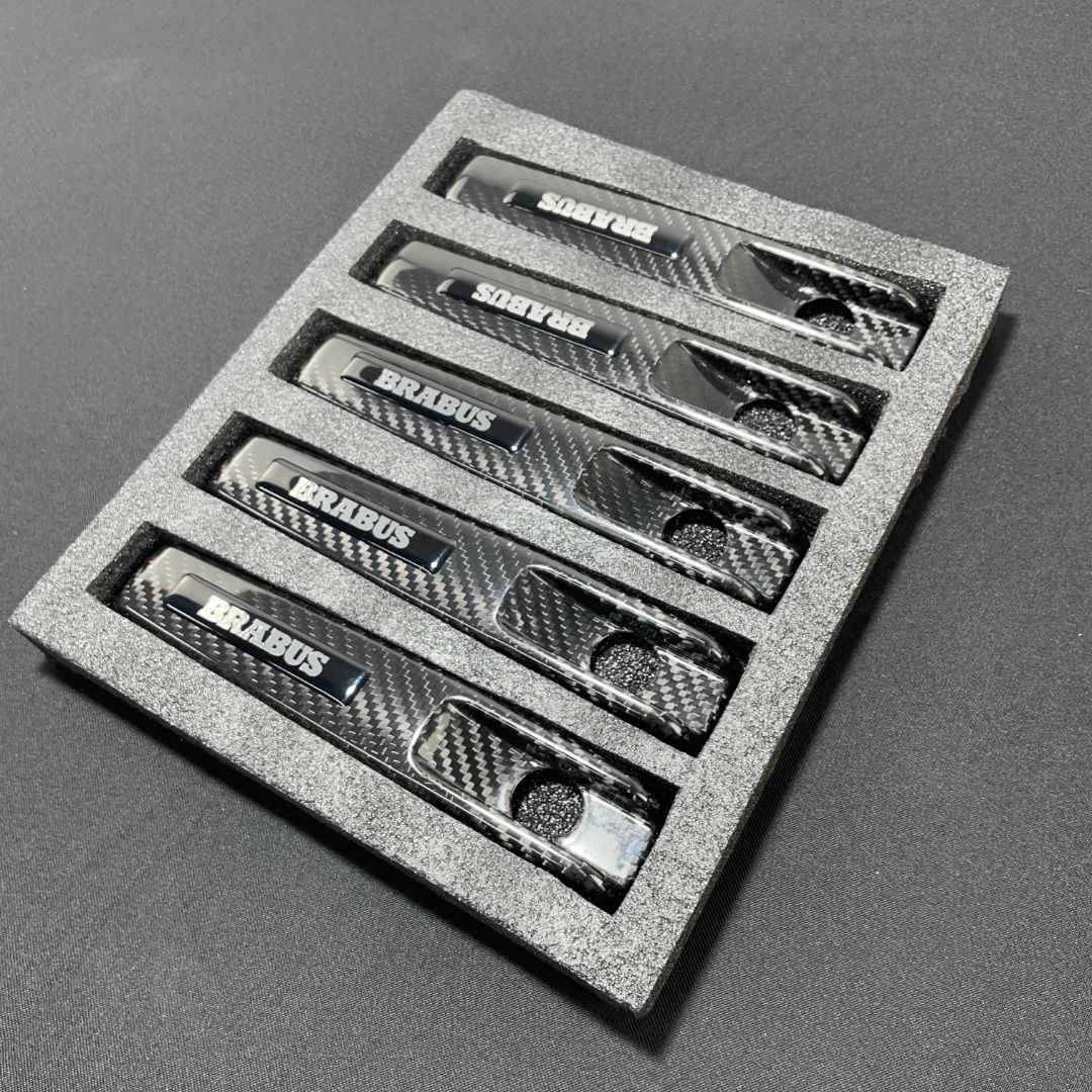 Carbon Fiber Brabus Style Door Handle Covers for Mercedes-Benz W463 G-Class 5pcs