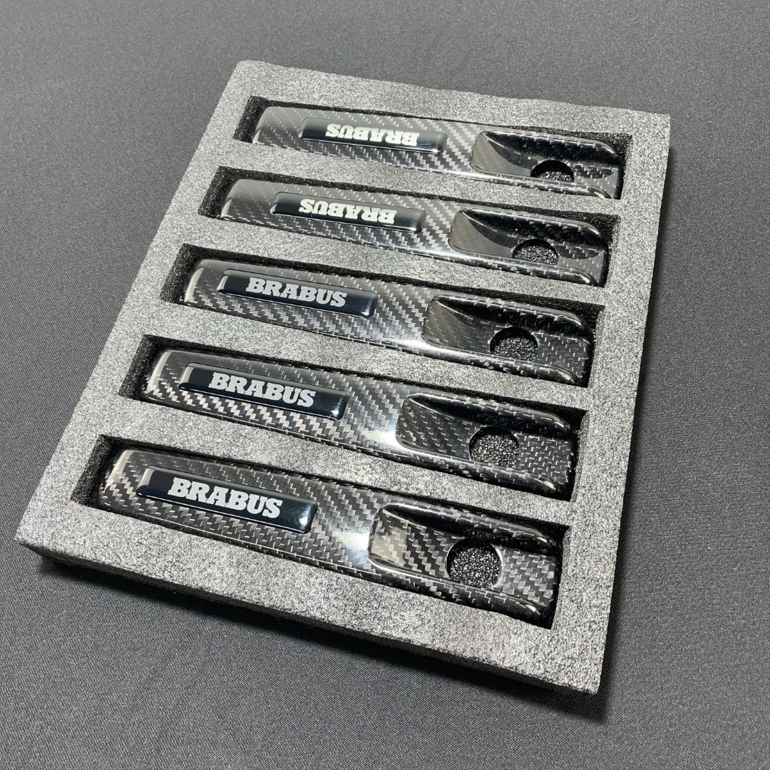Carbon Fiber Brabus Style Door Handle Covers for Mercedes-Benz W463 G-Class 5pcs