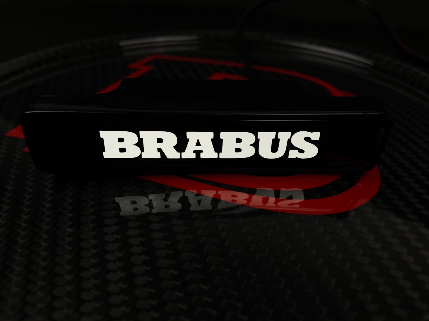 Brabus Style LED Grill White Badge Grille Emblem Logo for Mercedes W463A G Wagon G63 G500 G55