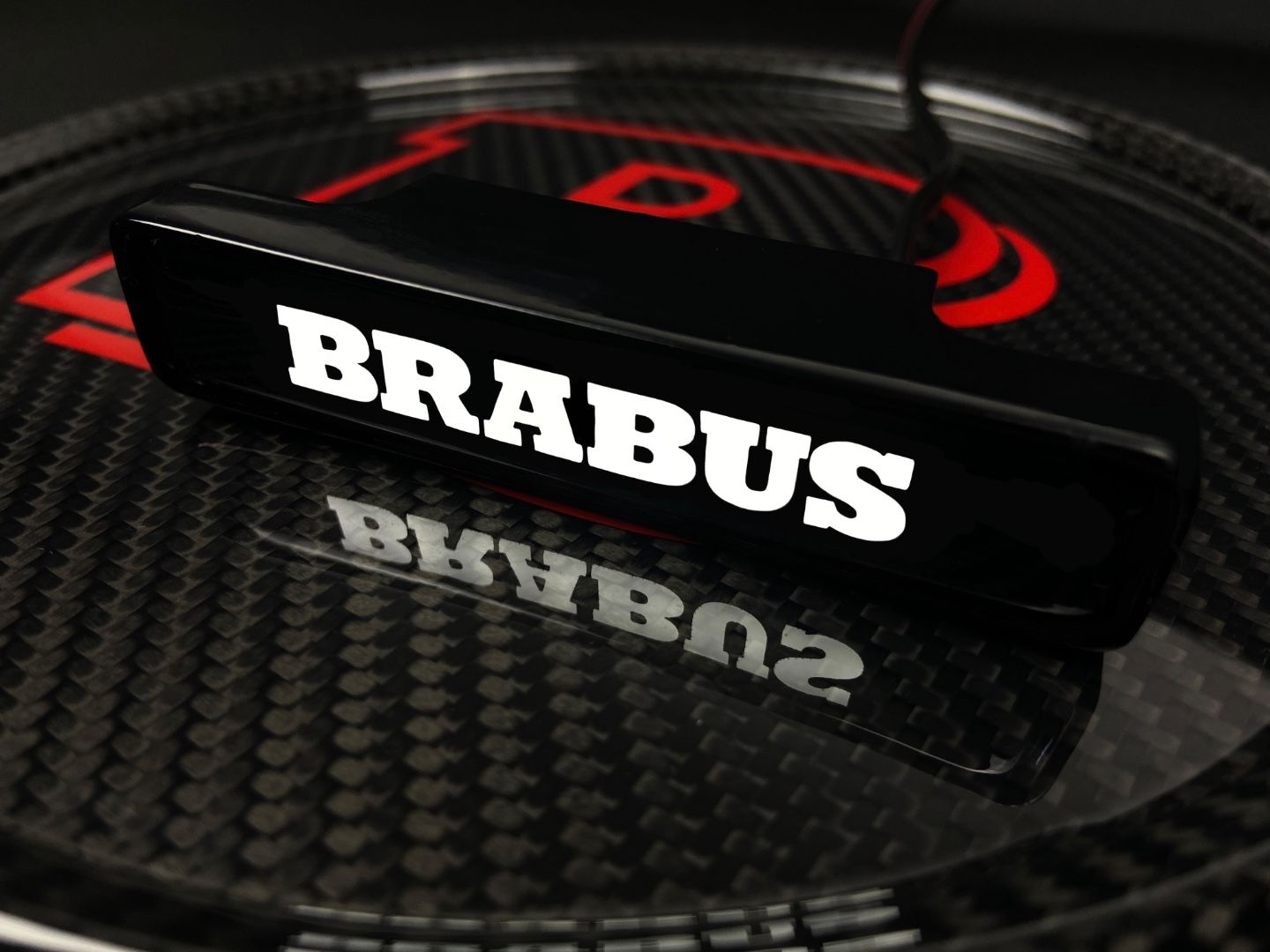 Brabus Style LED Grill White Badge Grille Emblem Logo for Mercedes W463A G Wagon G63 G500 G55