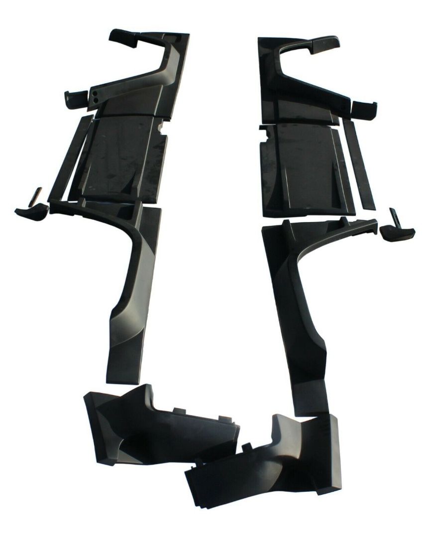 Brabus Style Fiberglass Widestar Body Kit with Carbon Elements for Mercedes-Benz G-Class G Wagon W463 3-door (16 elements)