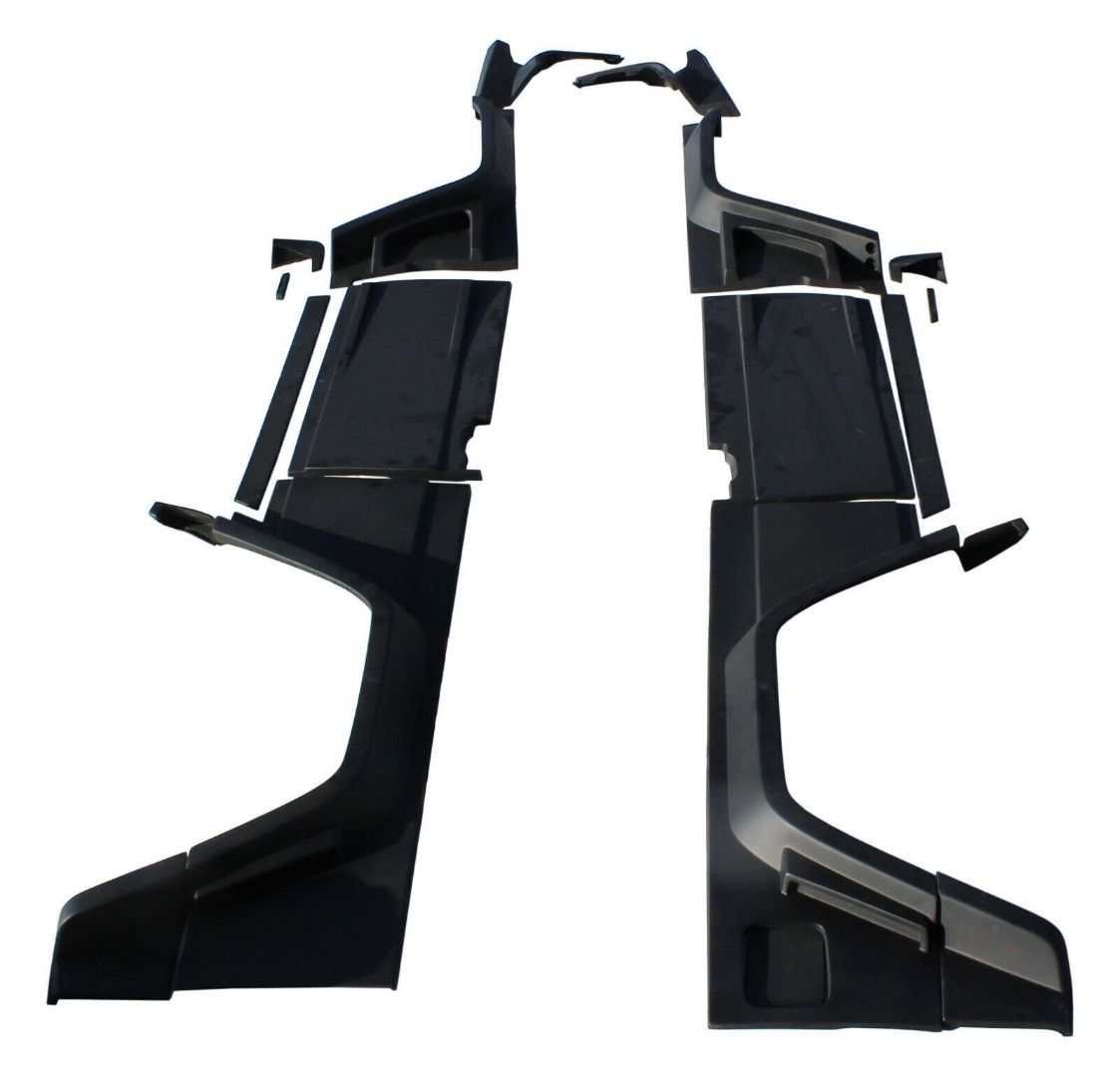 Brabus Style Fiberglass Widestar Body Kit with Carbon Elements for Mercedes-Benz G-Class G Wagon W463 3-door (16 elements)