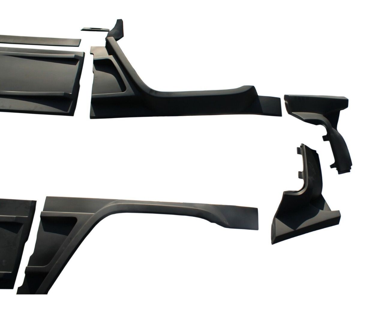 Brabus Style Fiberglass Widestar Body Kit with Carbon Elements for Mercedes-Benz G-Class G Wagon W463 3-door (16 elements)