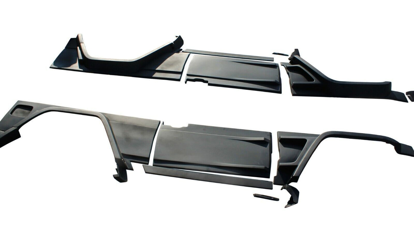 Brabus Style Fiberglass Widestar Body Kit with Carbon Elements for Mercedes-Benz G-Class G Wagon W463 3-door (16 elements)
