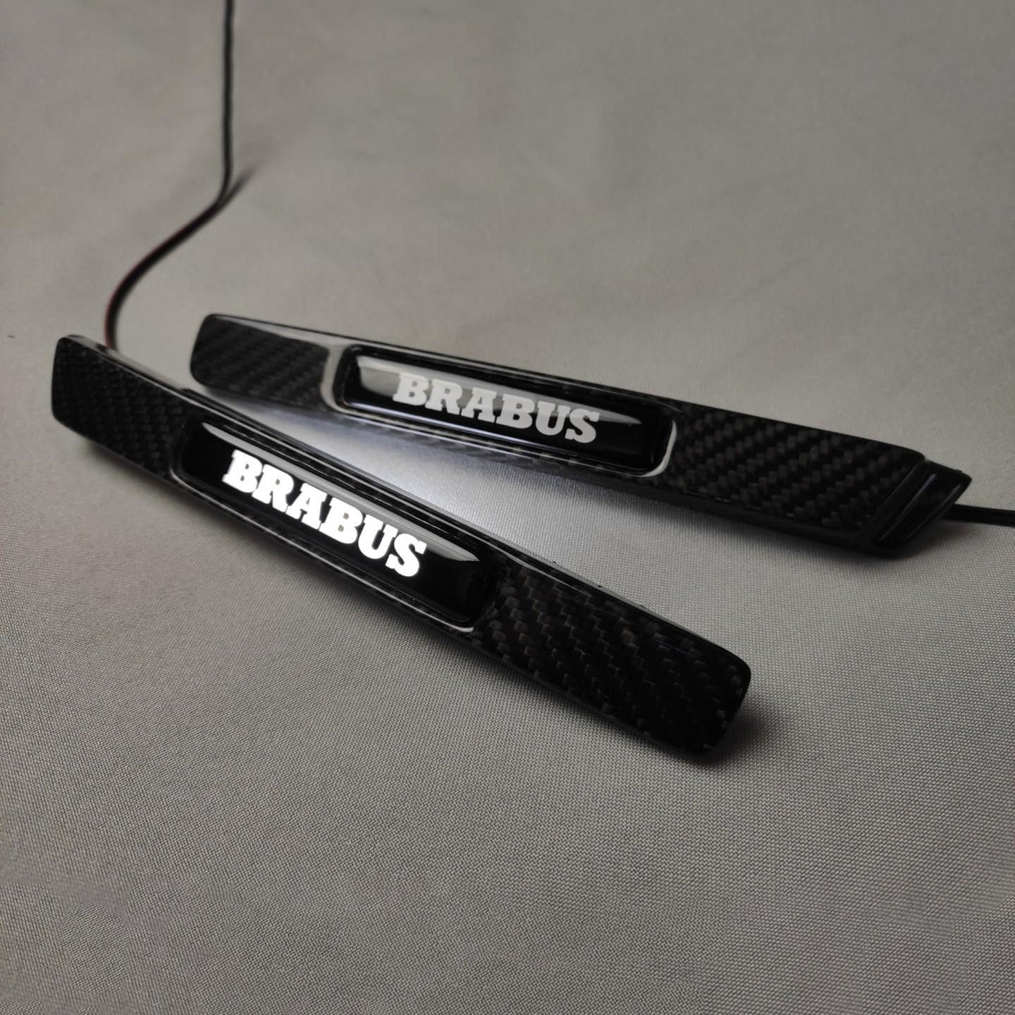Carbon Fiber Brabus Style Widestar LED Fender Side Insertions for Mercedes-Benz G-Class W463 2pcs Set
