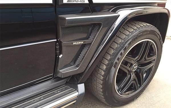 Carbon Fiber Brabus Style Widestar LED Fender Side Insertions for Mercedes-Benz G-Class W463 2pcs Set