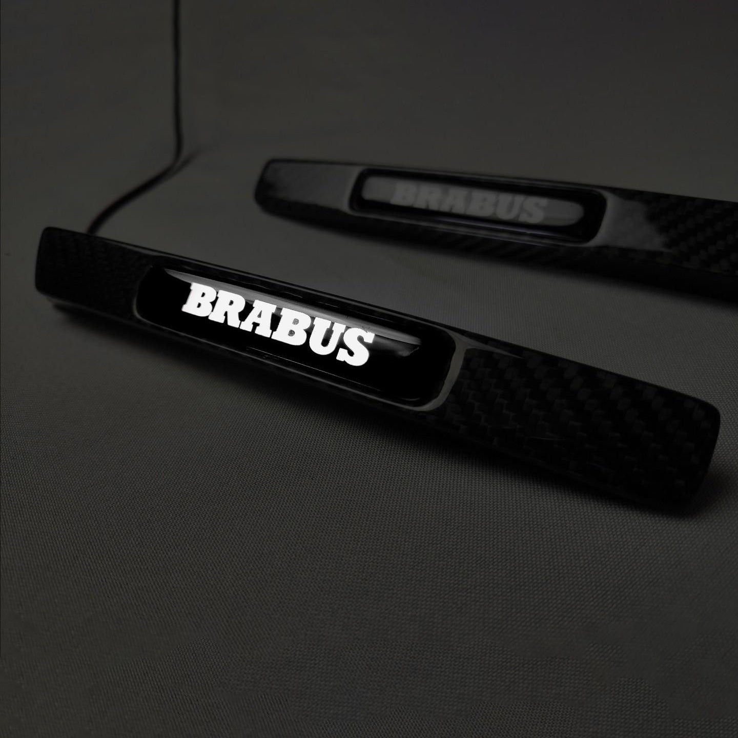 Carbon Fiber Brabus Style Widestar LED Fender Side Insertions for Mercedes-Benz G-Class W463 2pcs Set