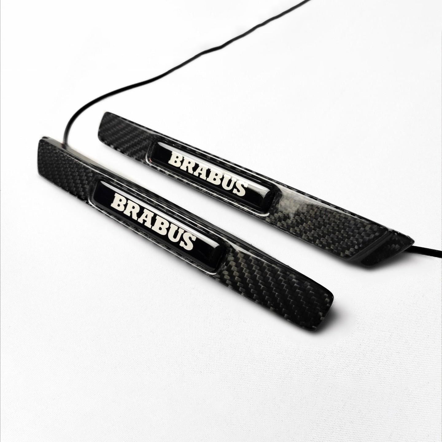 Carbon Fiber Brabus Style Widestar LED Fender Side Insertions for Mercedes-Benz G-Class W463 2pcs Set